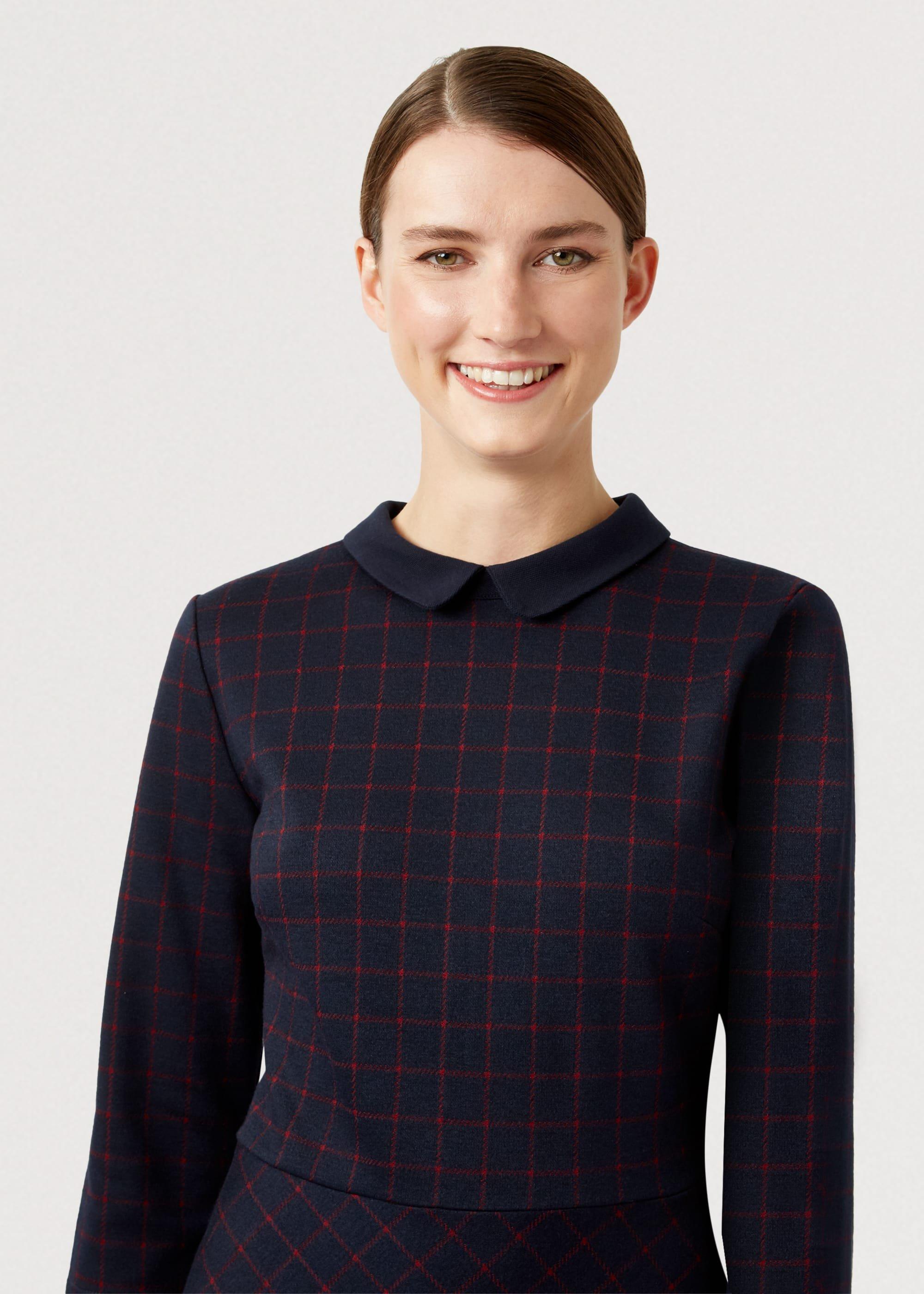 Lillith Dress, Navy Red, hi-res