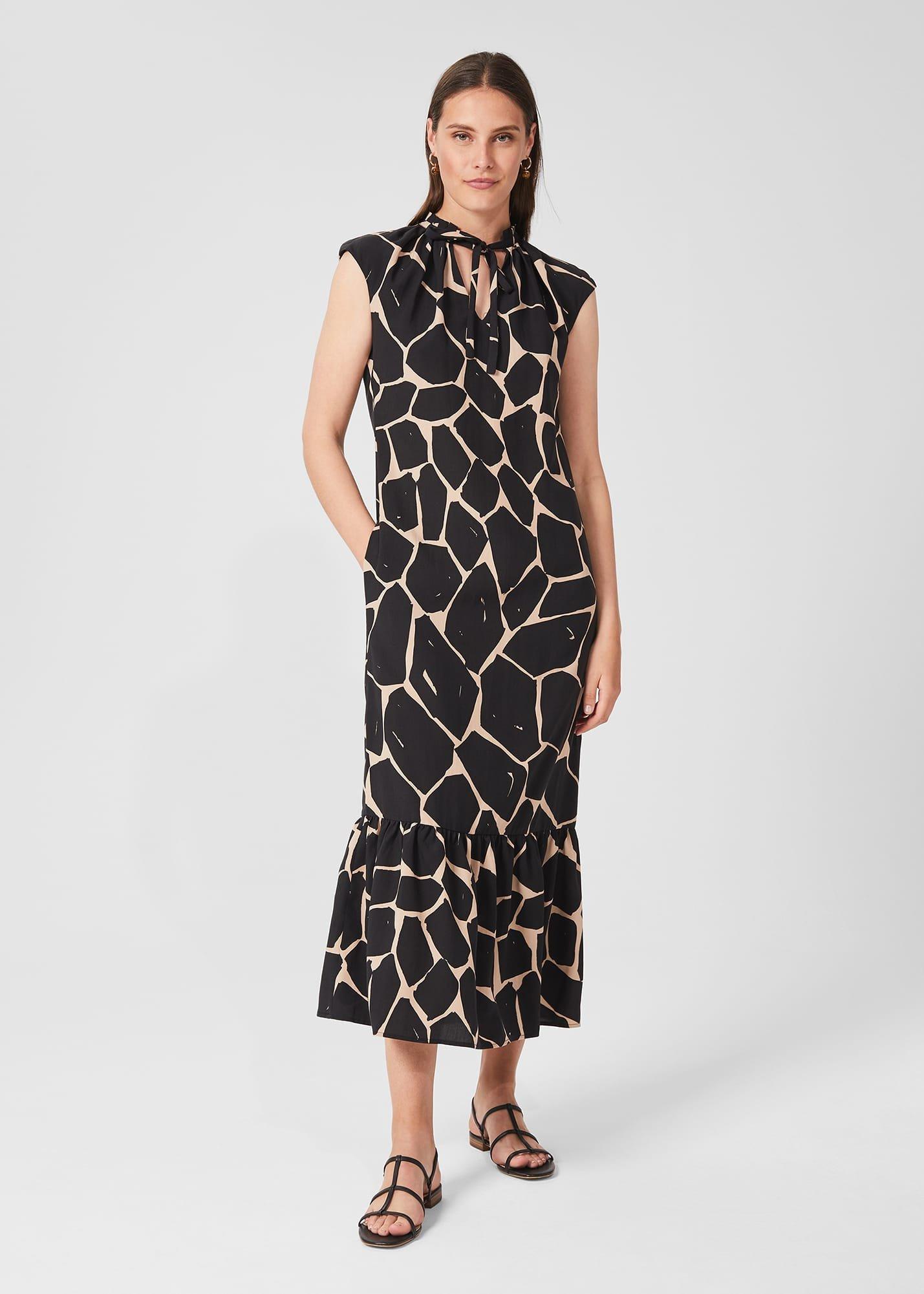 Lottie Dress, Stone Black, hi-res