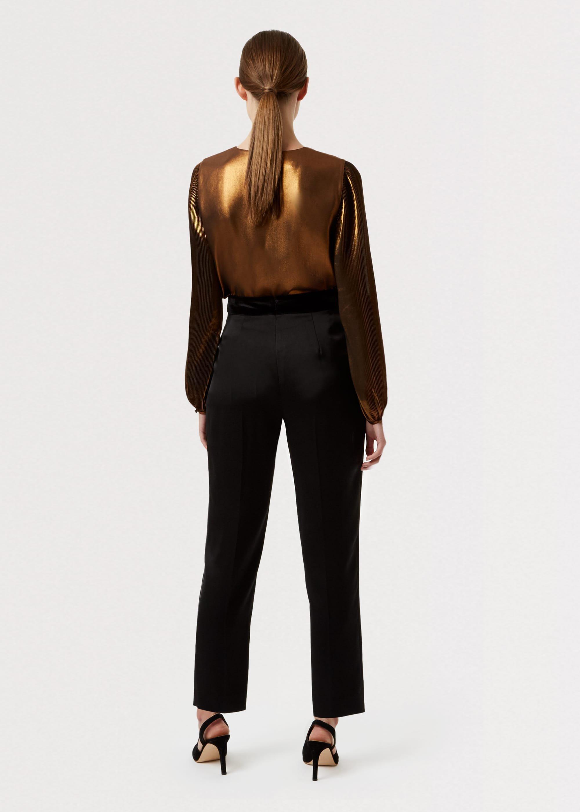 Malindi Metallic Top, Black Copper, hi-res