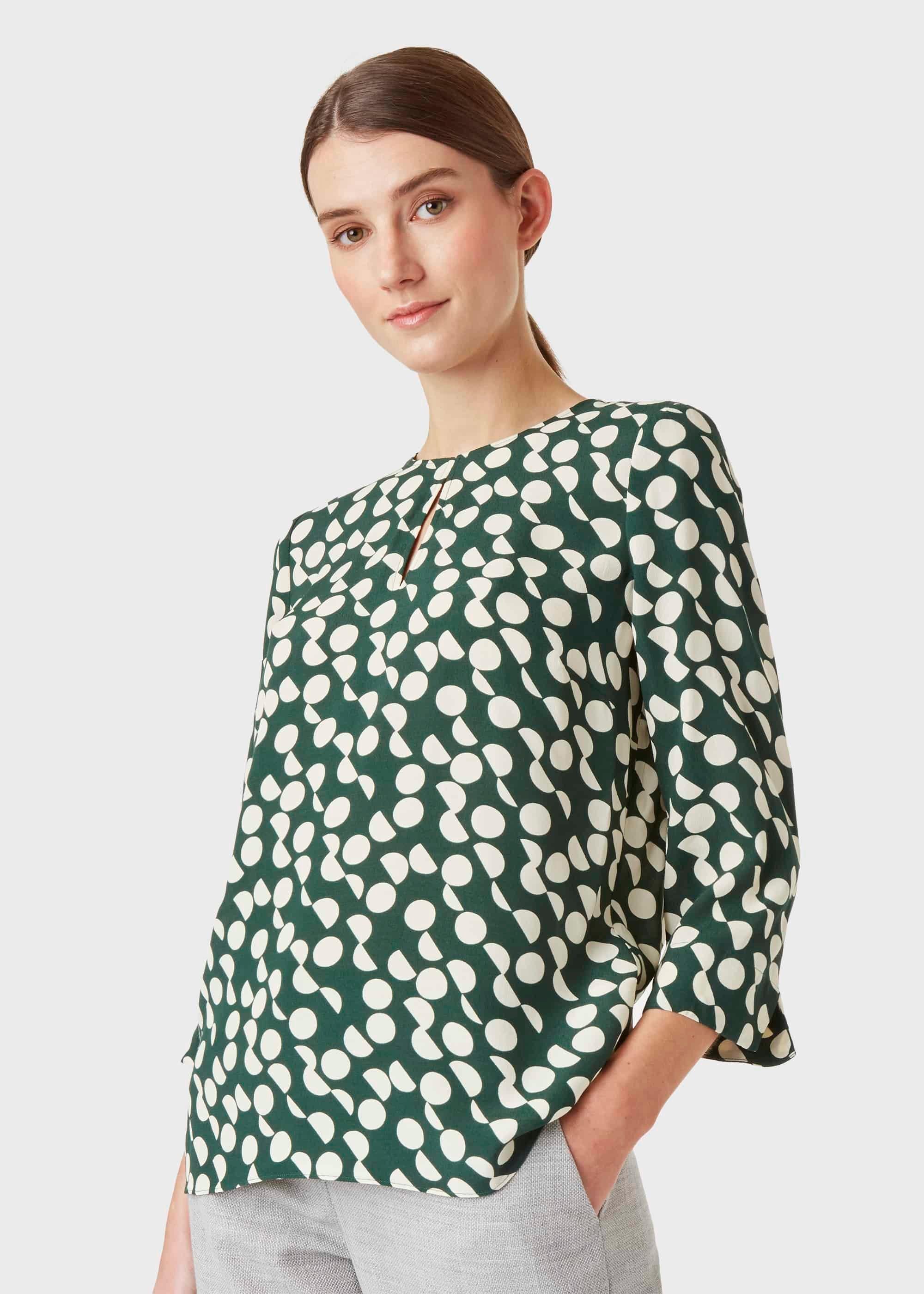 Alex Blouse, Green Stone, hi-res