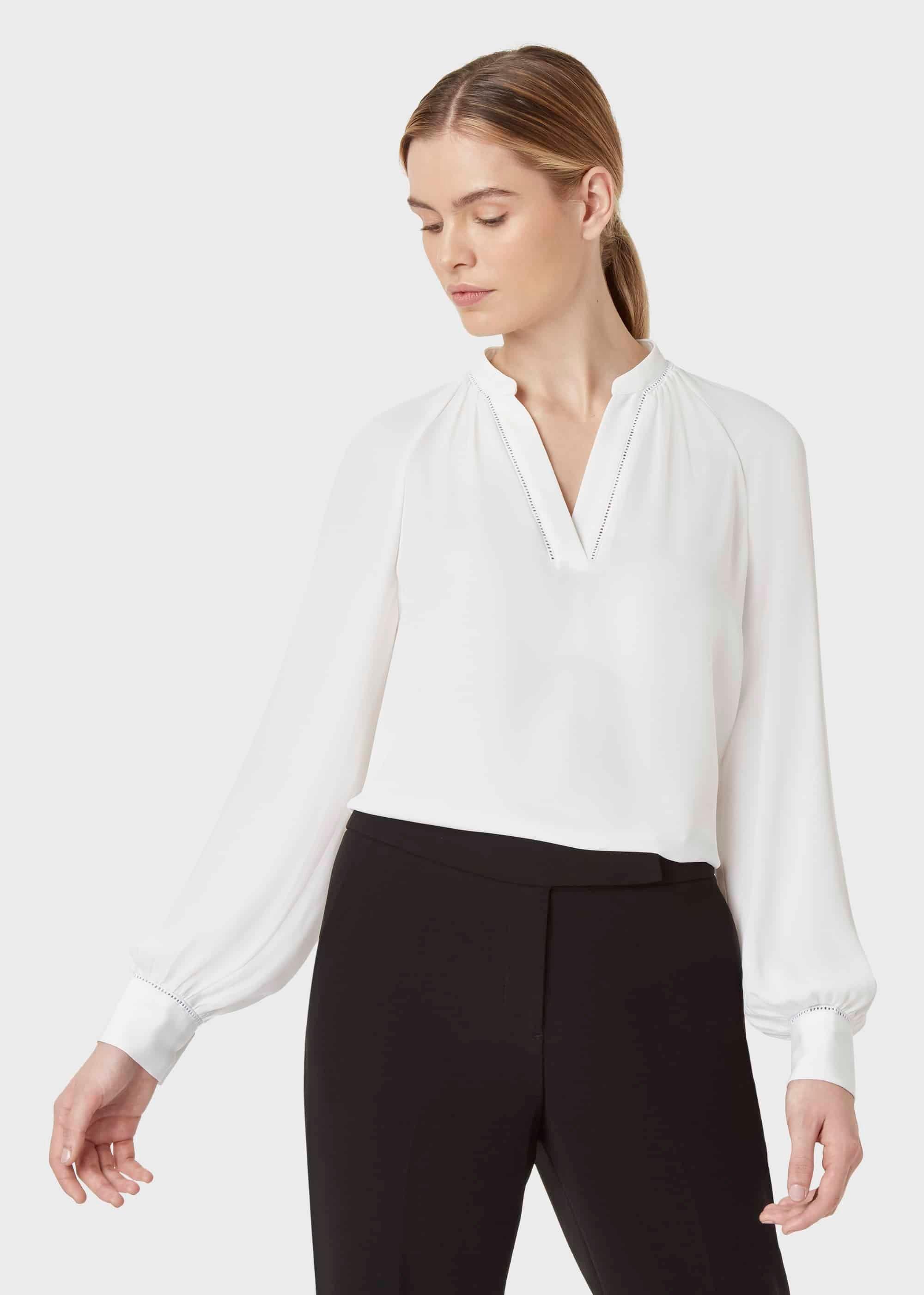 Annabella Blouse, Ivory, hi-res