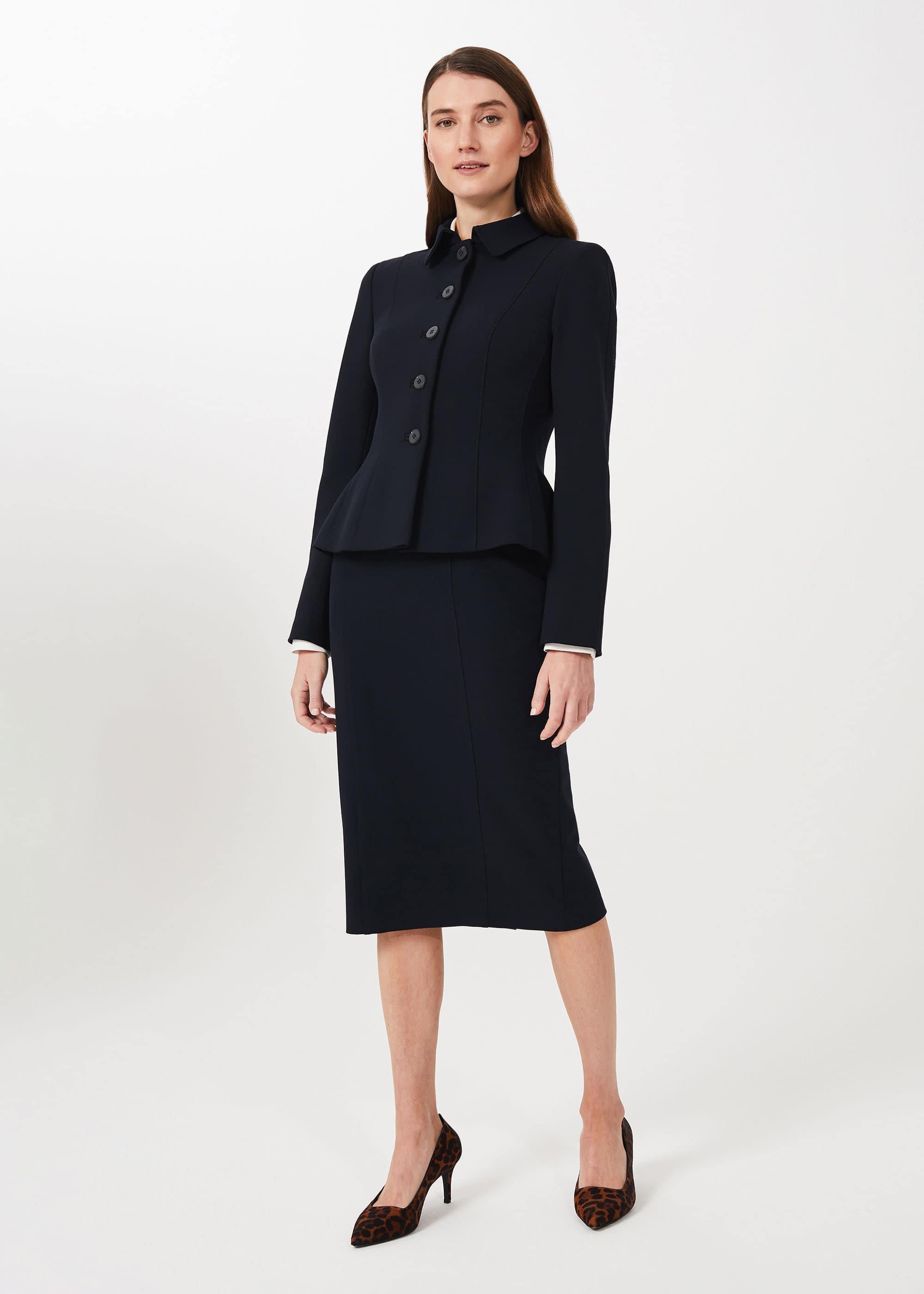 Beatrix Pencil Skirt, Navy, hi-res