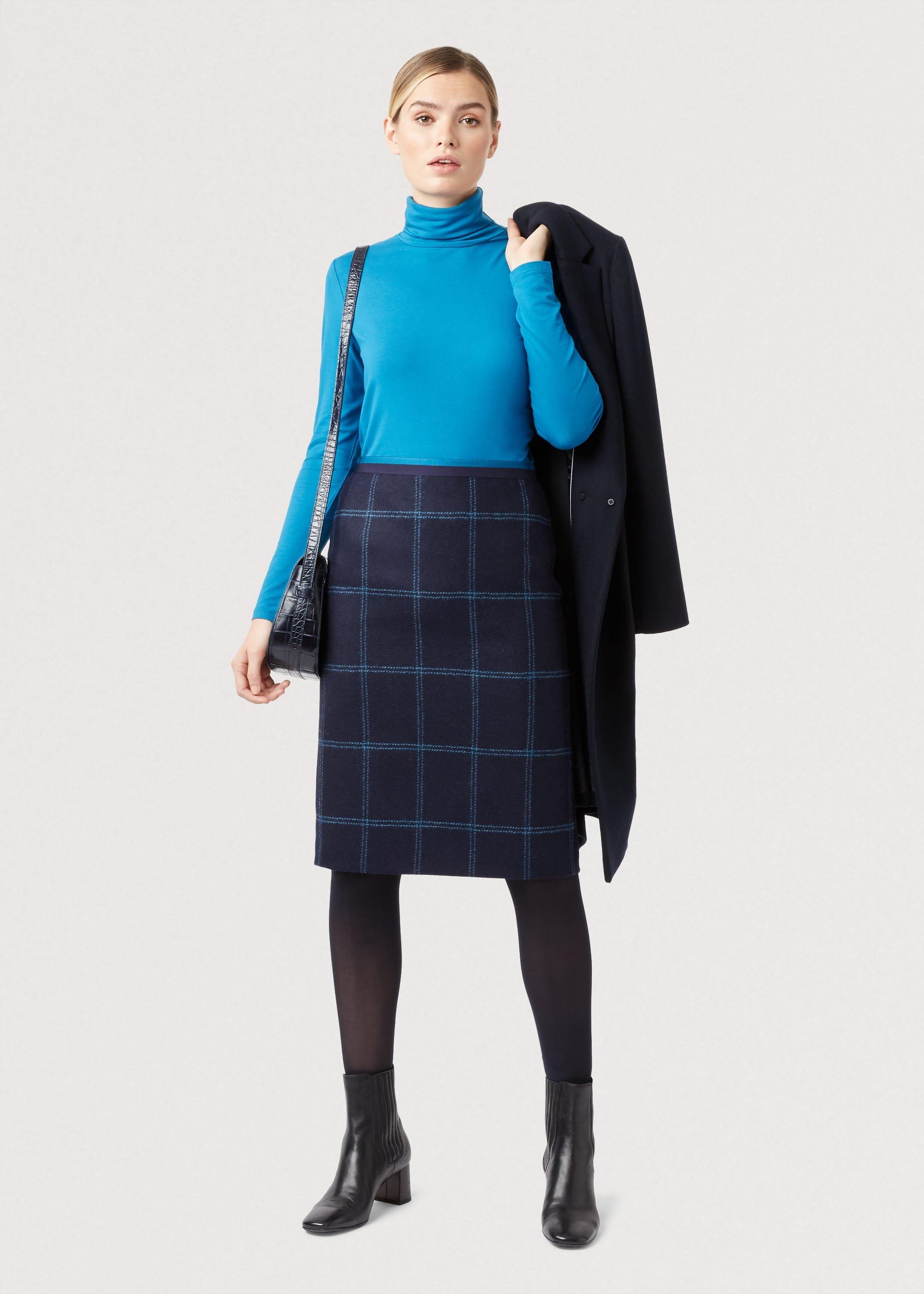 Zeta Skirt, Navy Multi, hi-res