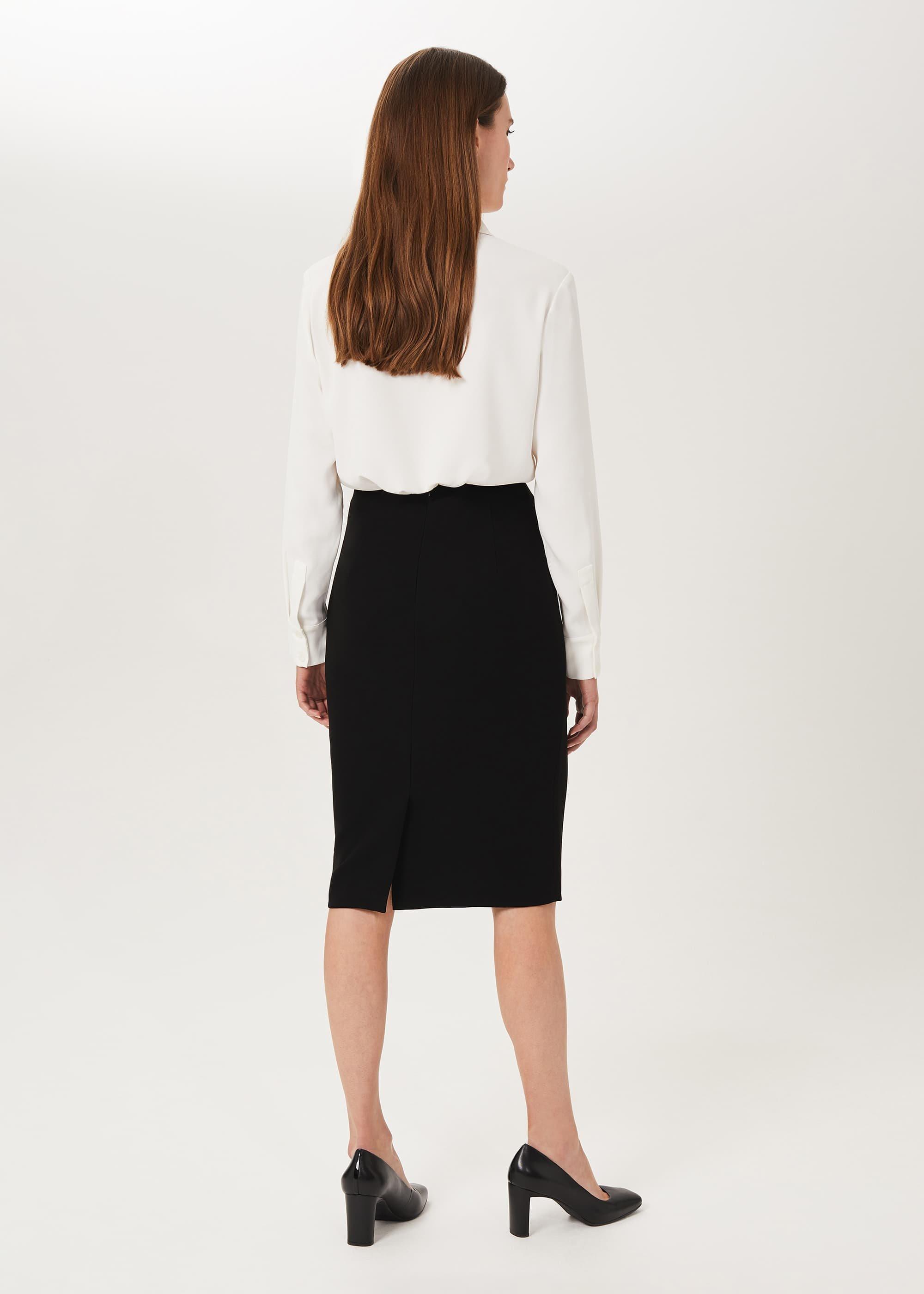 Alva Pencil Skirt, Black, hi-res