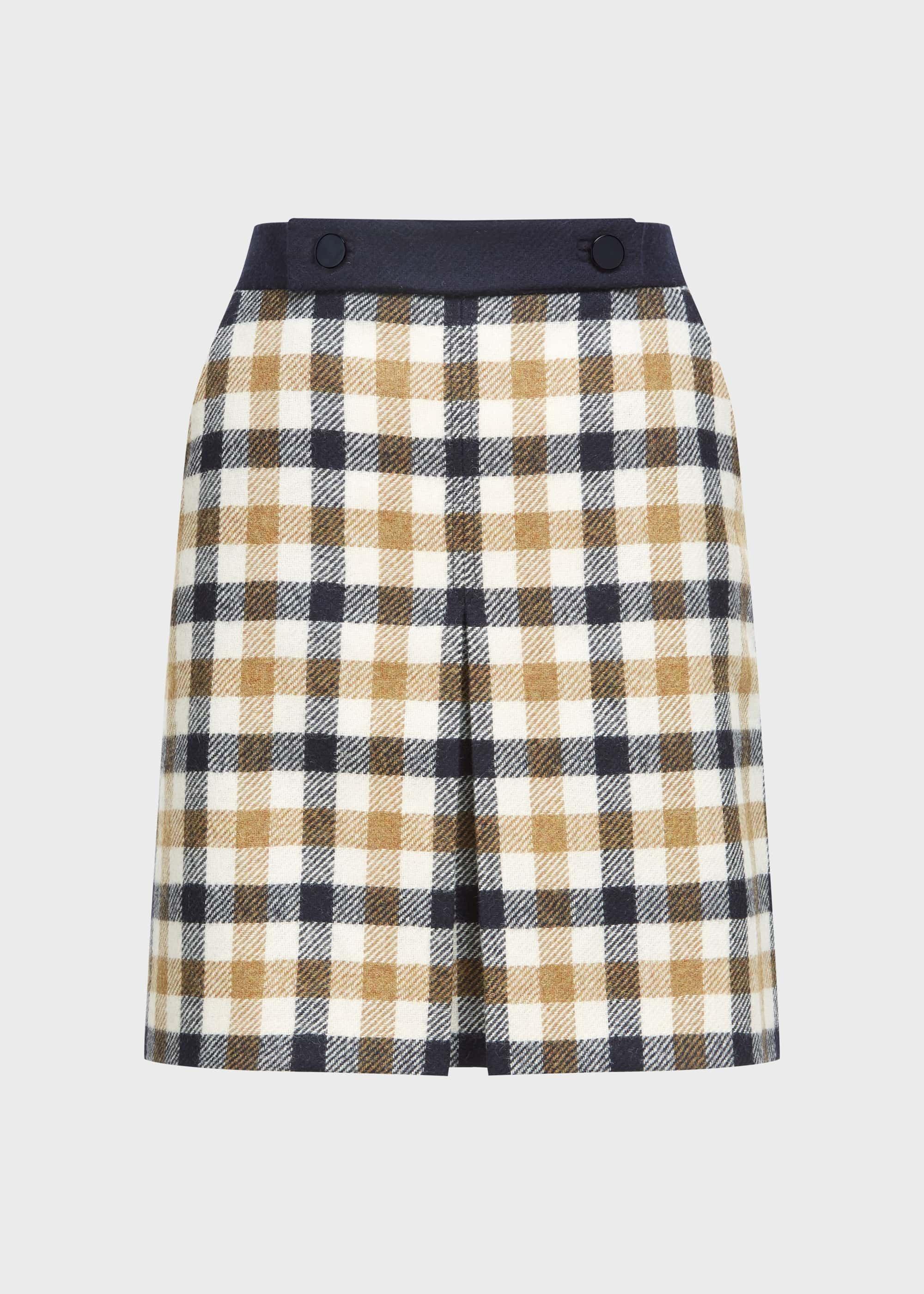 Genevieve Wool Skirt, Bamboo Multi, hi-res
