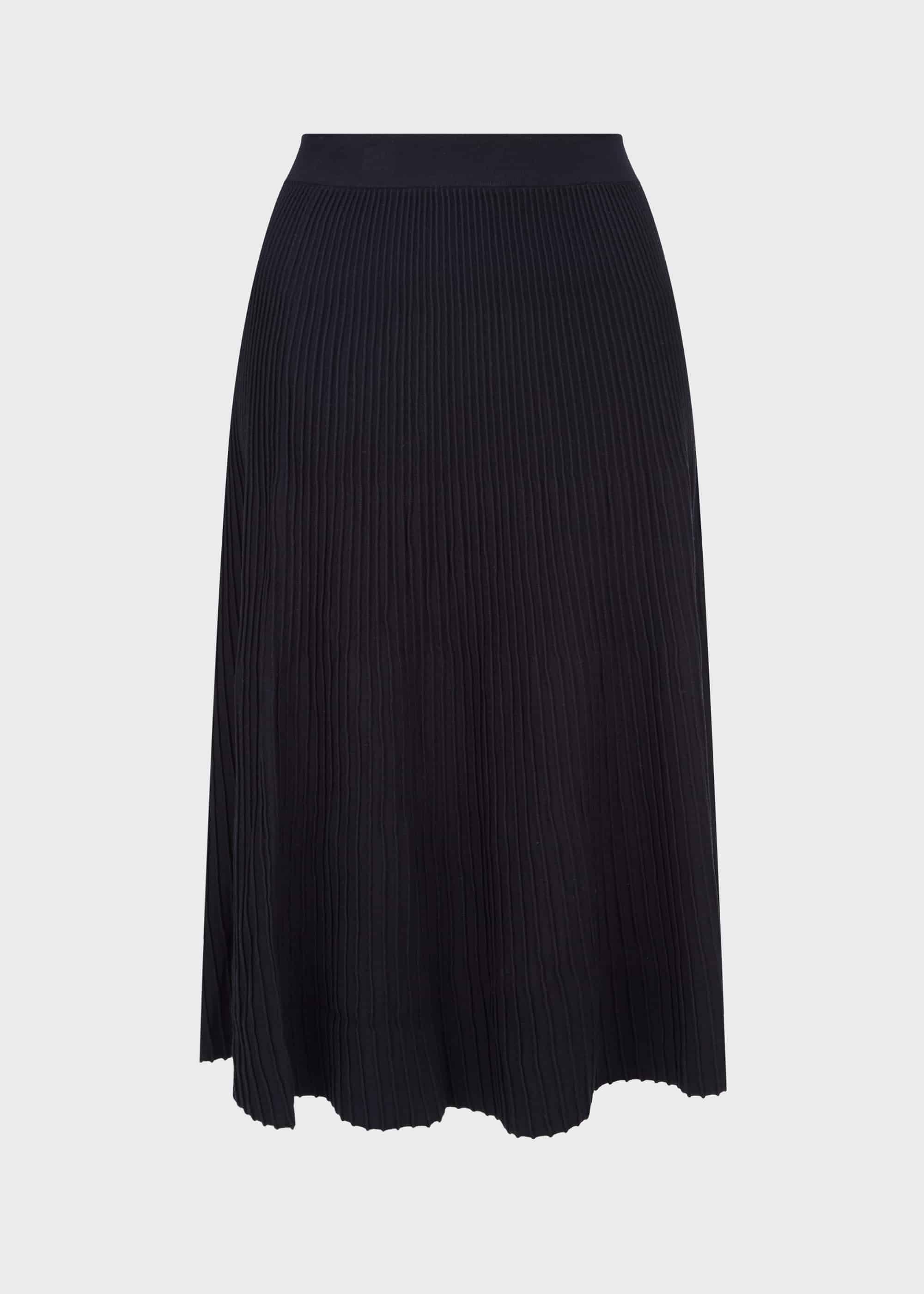 Ana Knitted Skirt, Navy, hi-res