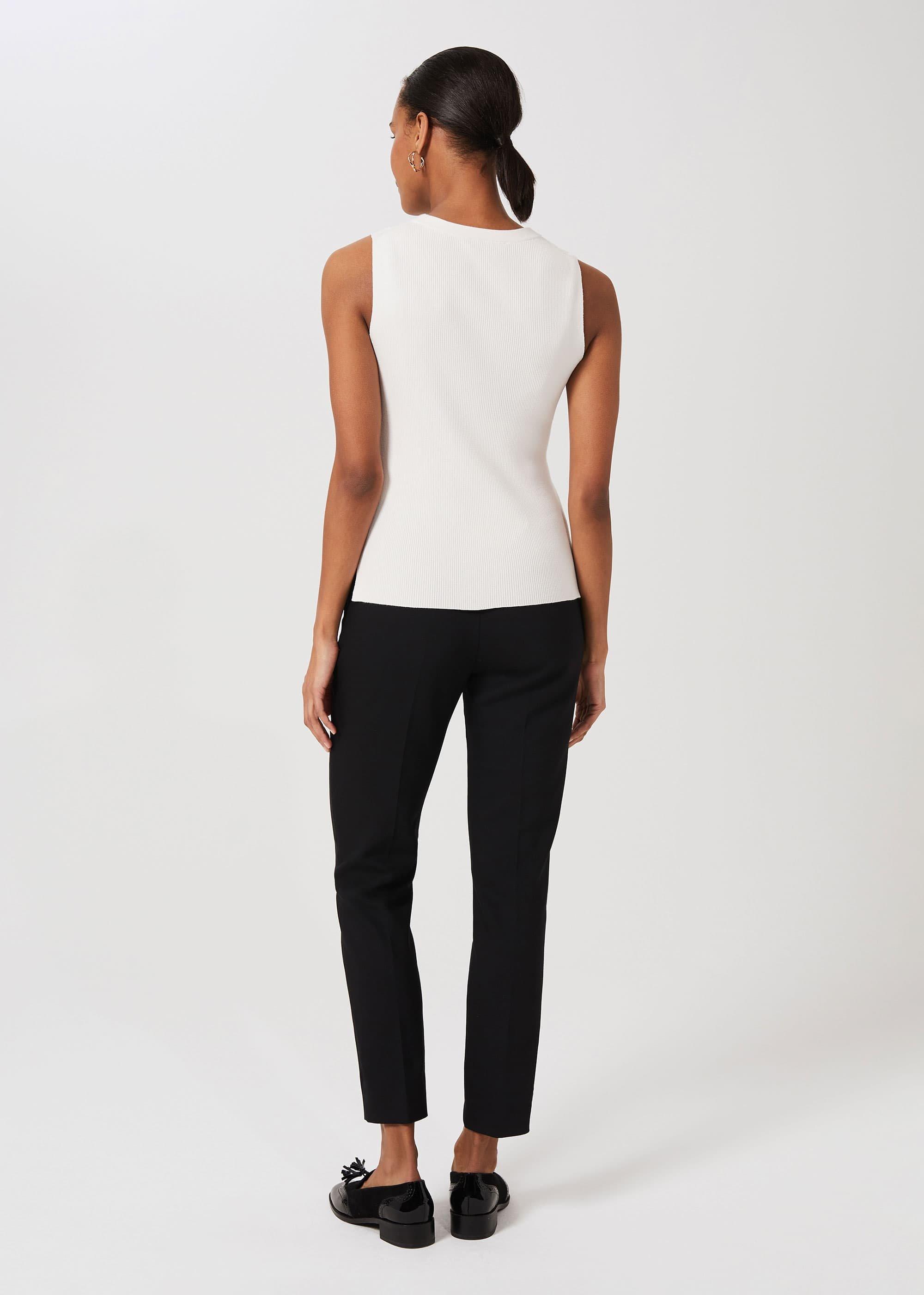 Summer Gael Tapered trousers With Stretch, Black, hi-res