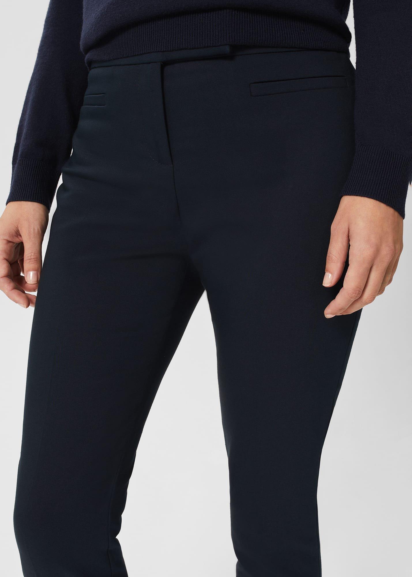 Petite Annie Slim trousers With Stretch, Navy, hi-res