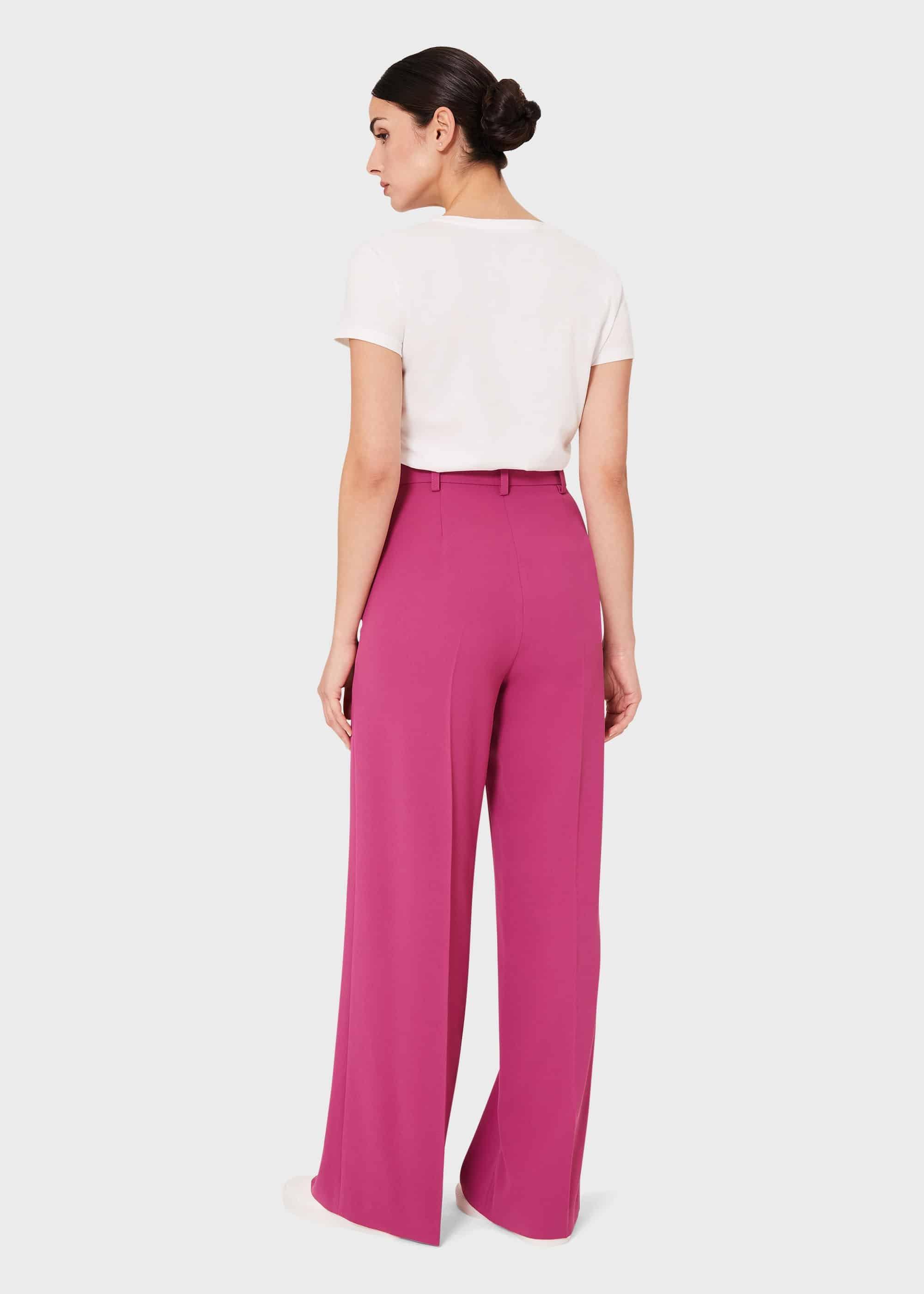 Natasha Wide Leg trousers, Pink, hi-res