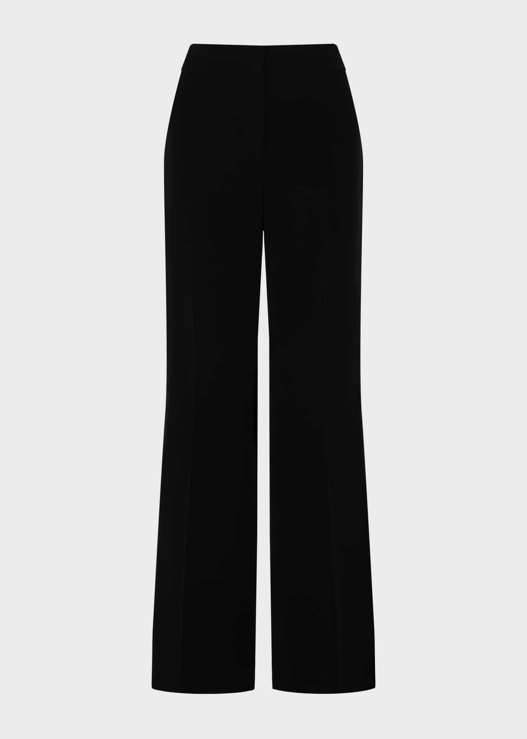 Alva Wide trousers, Black, hi-res