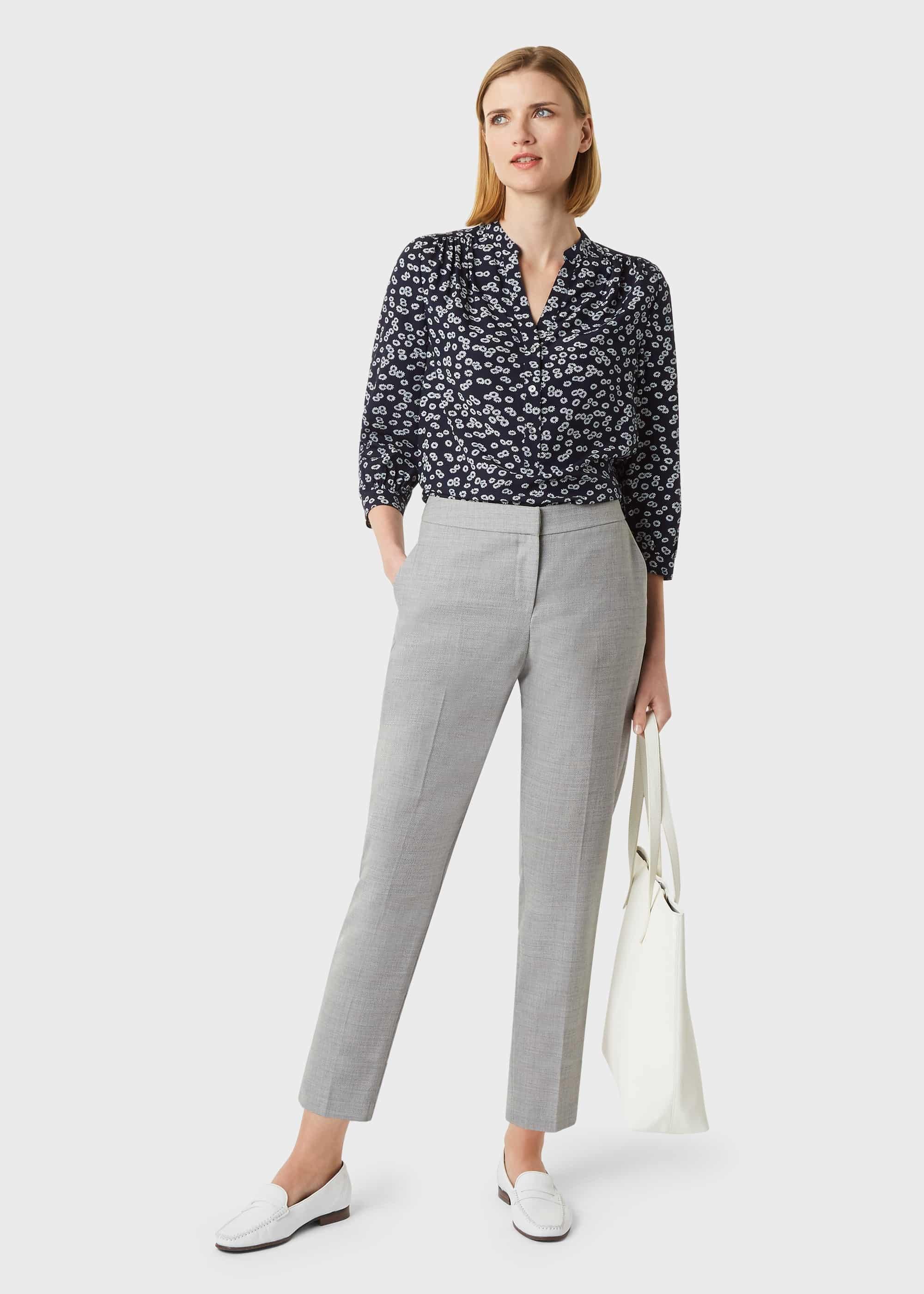 Aneta Wool Trouser, Grey, hi-res
