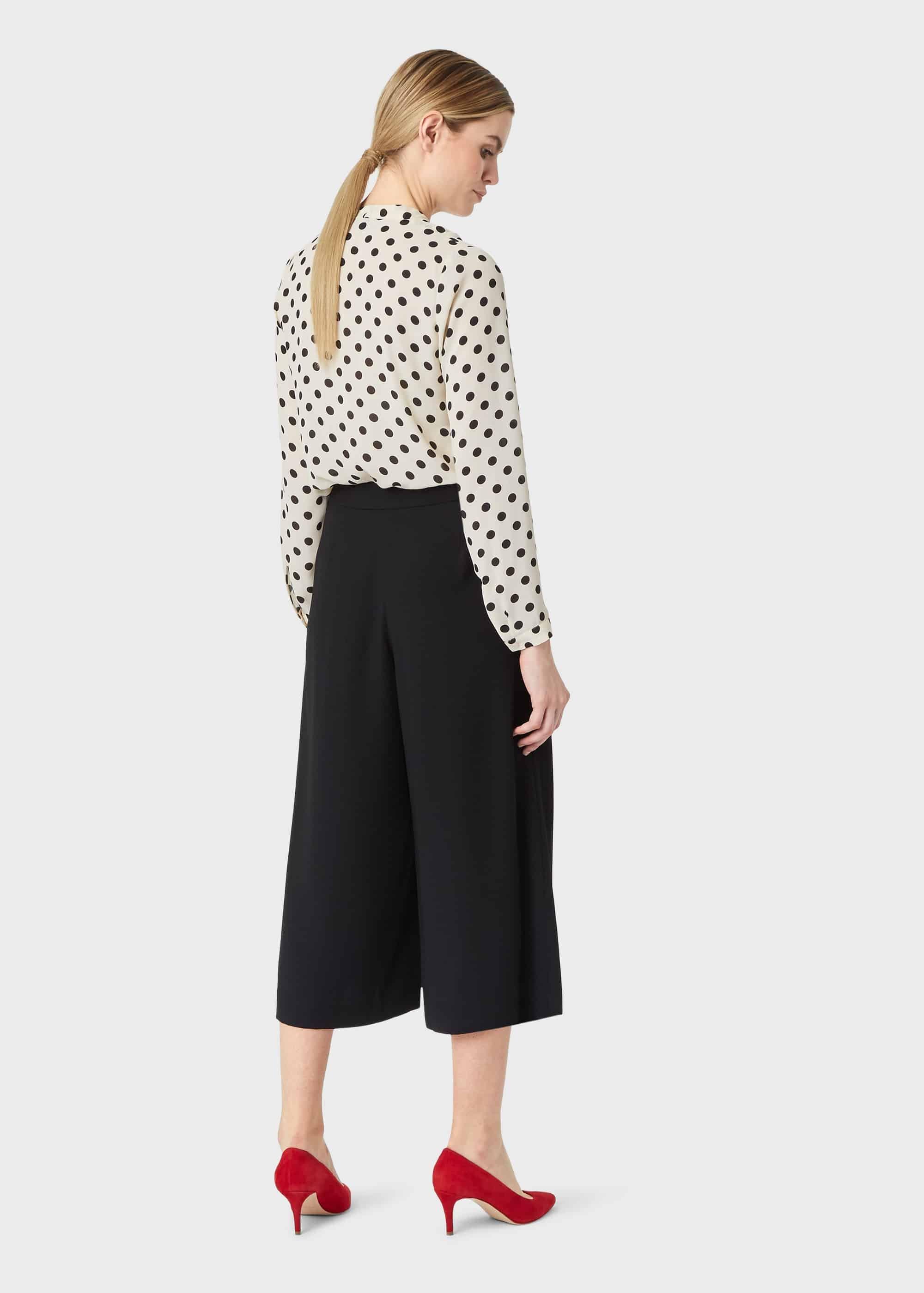 Pina Cropped trousers, Black, hi-res
