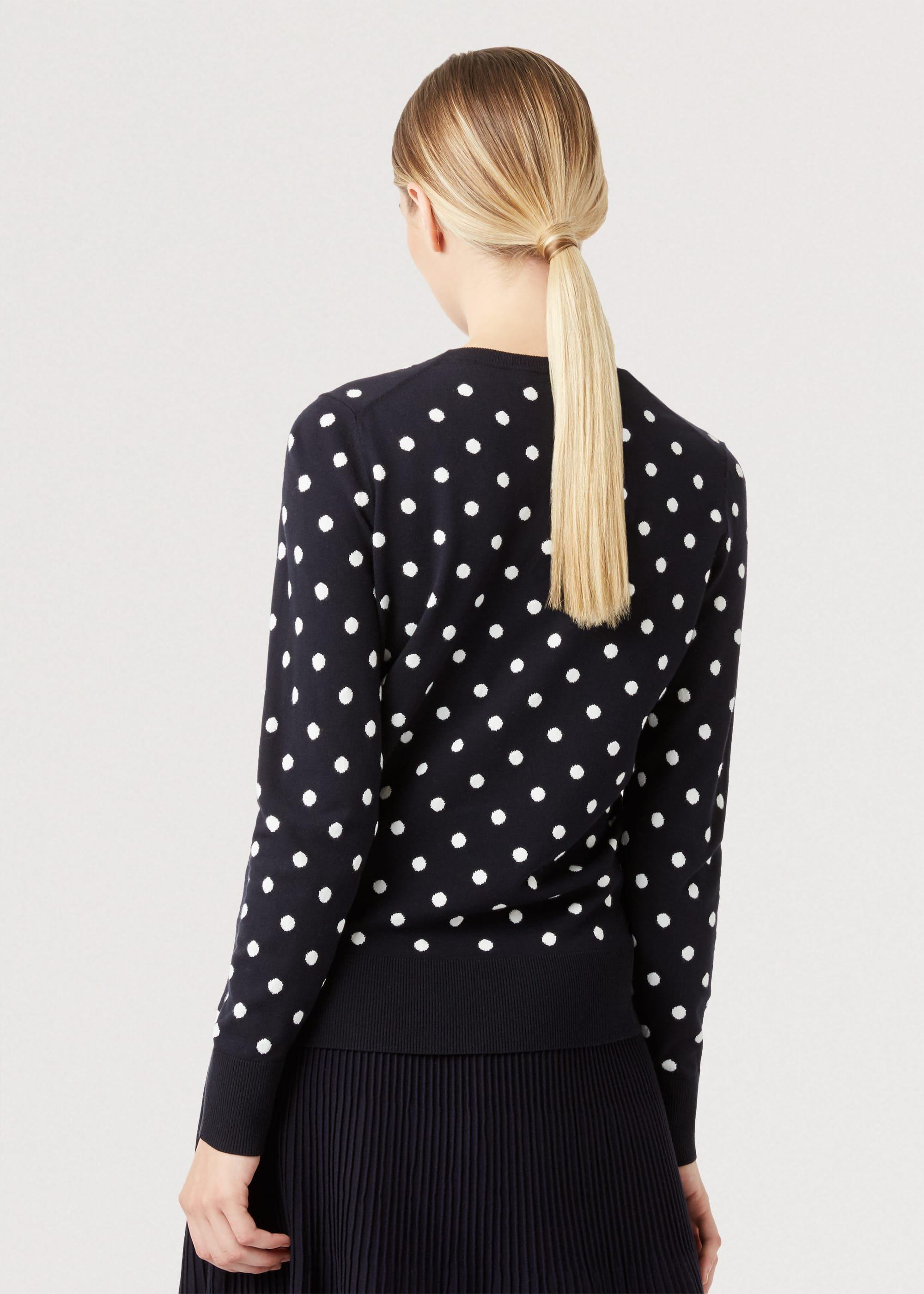 Athena Spot Jumper, Navy Ivory, hi-res