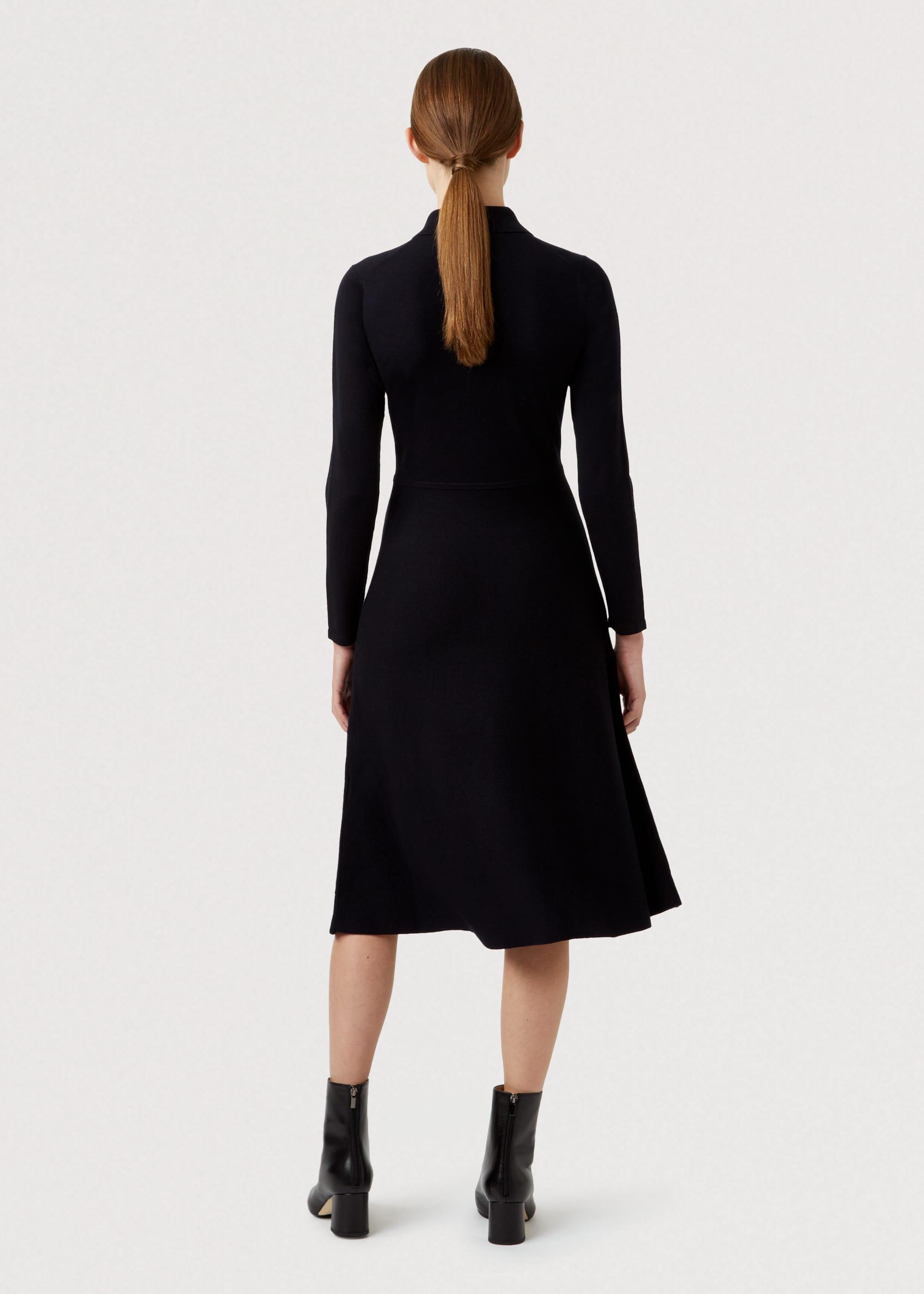 Raven Knitted Dress, Navy, hi-res