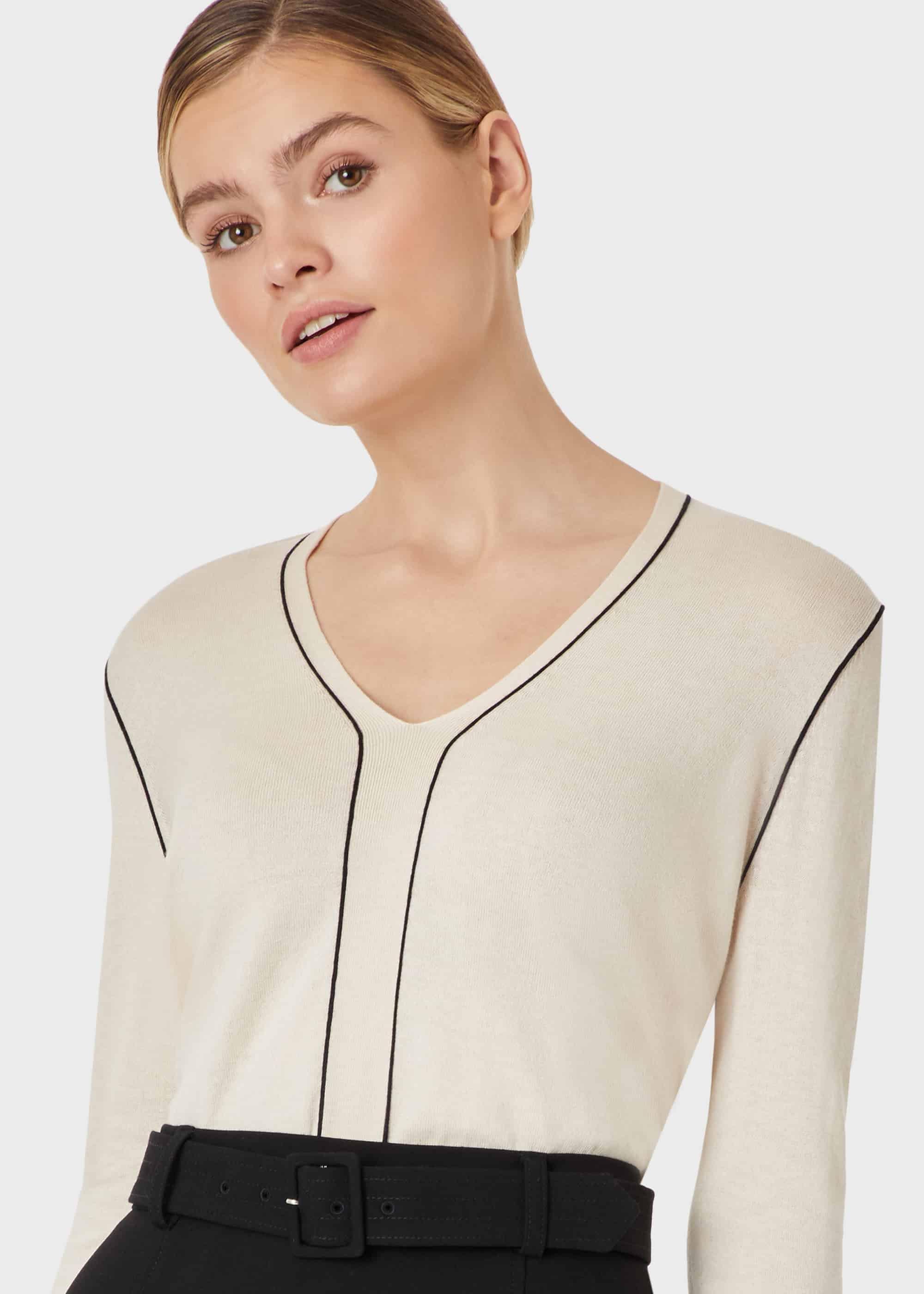 Masie Jumper, Cream Navy, hi-res