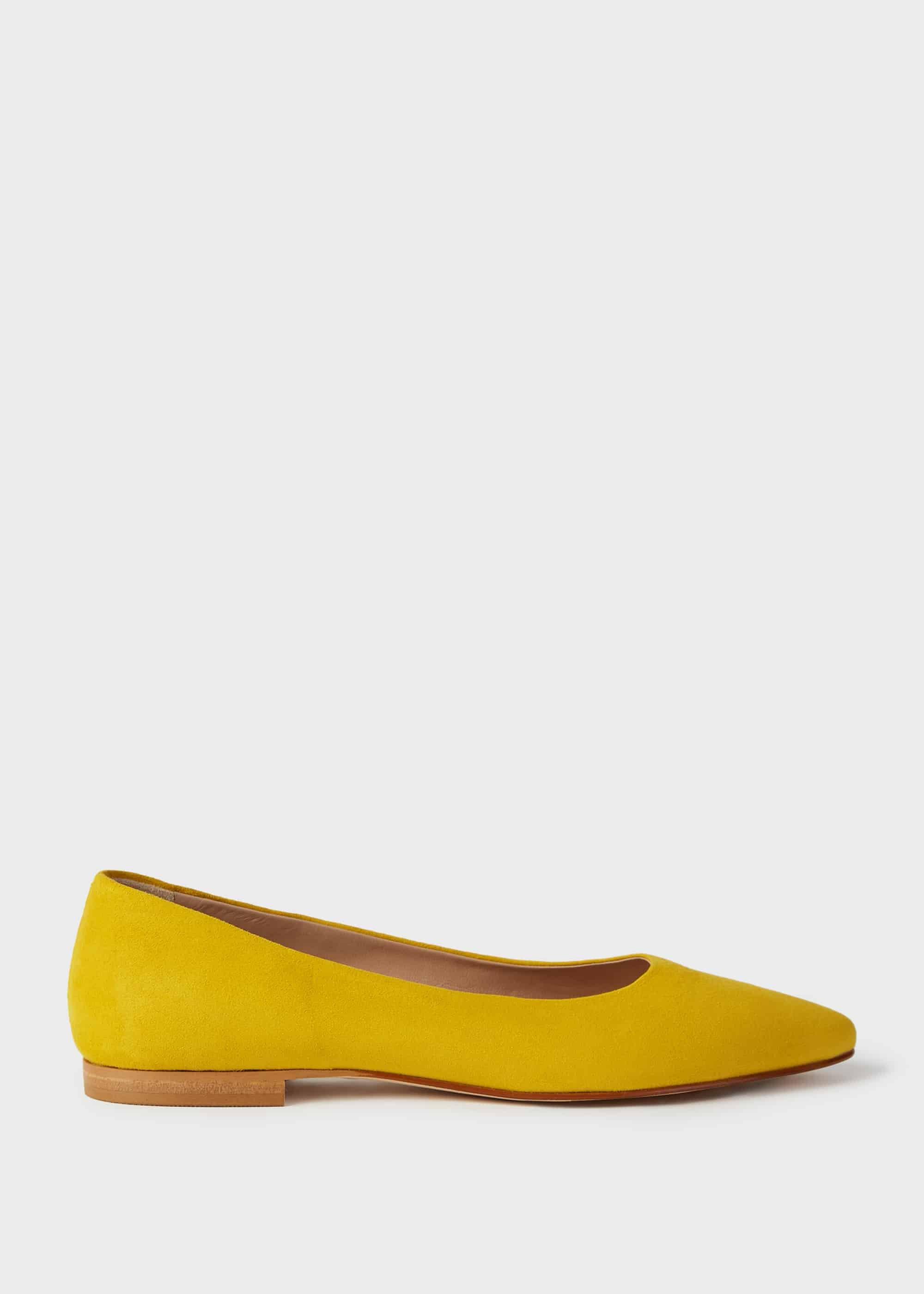 Serena Suede Ballerinas, Sunfloweryellow, hi-res