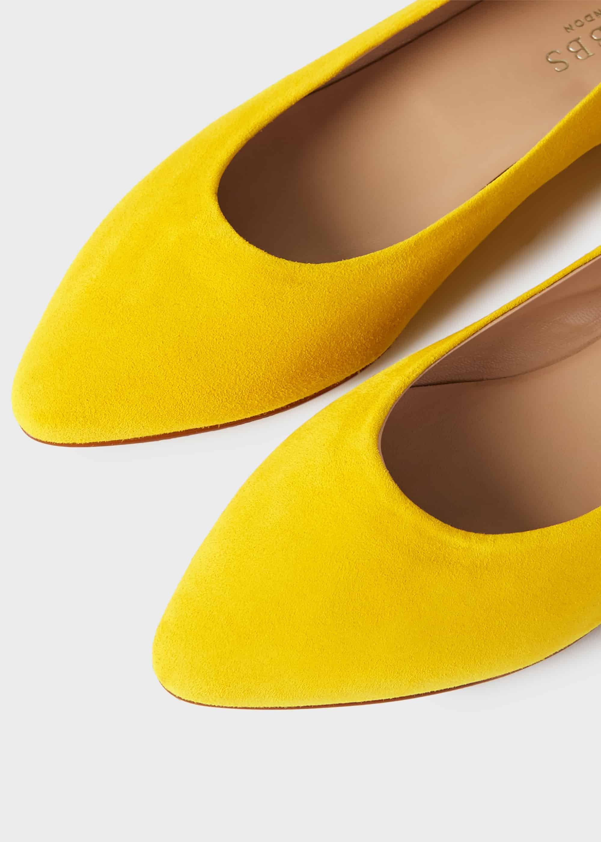 Serena Suede Ballerinas, Sunfloweryellow, hi-res
