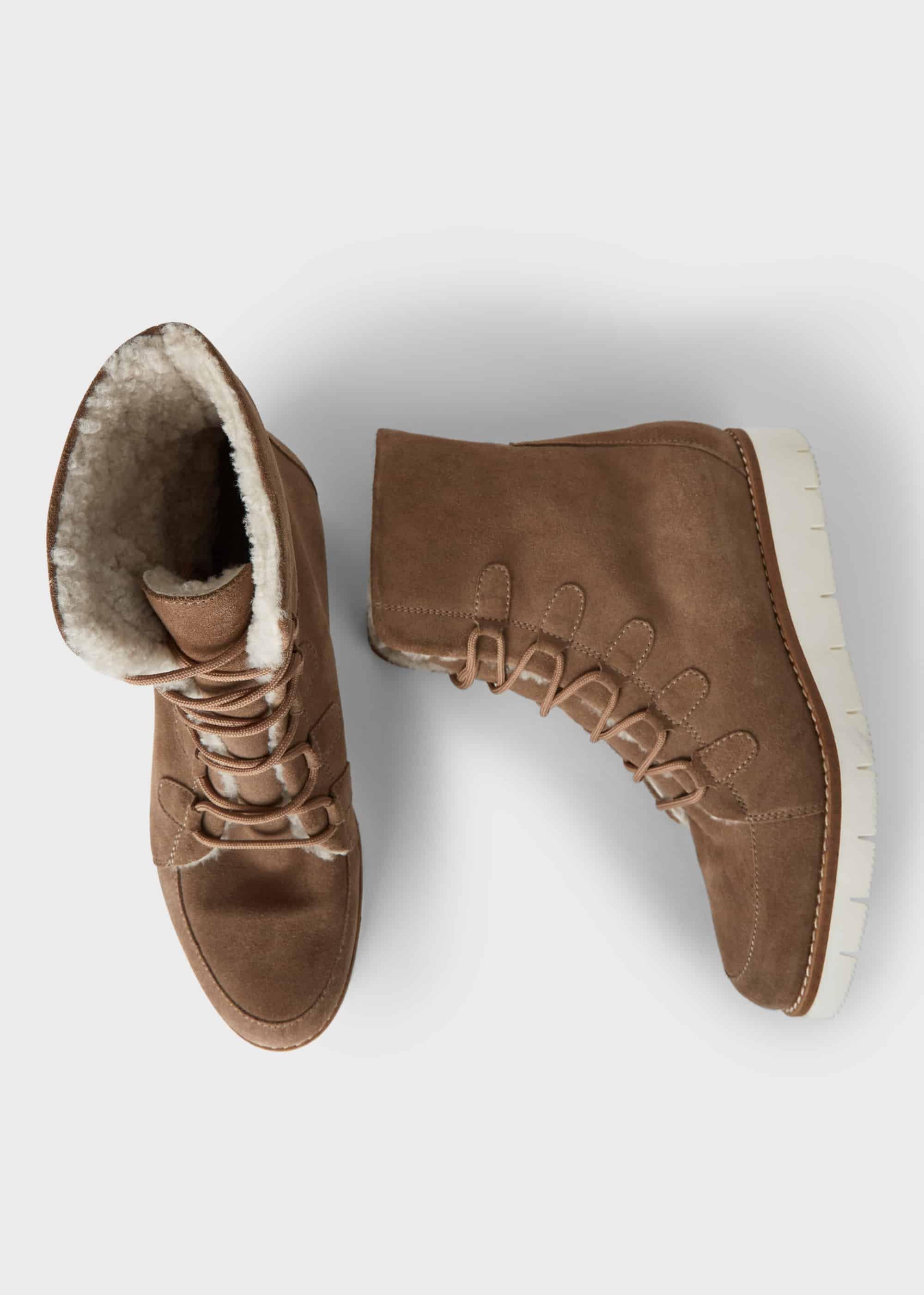 Brooklyn Suede Boots, Stone, hi-res