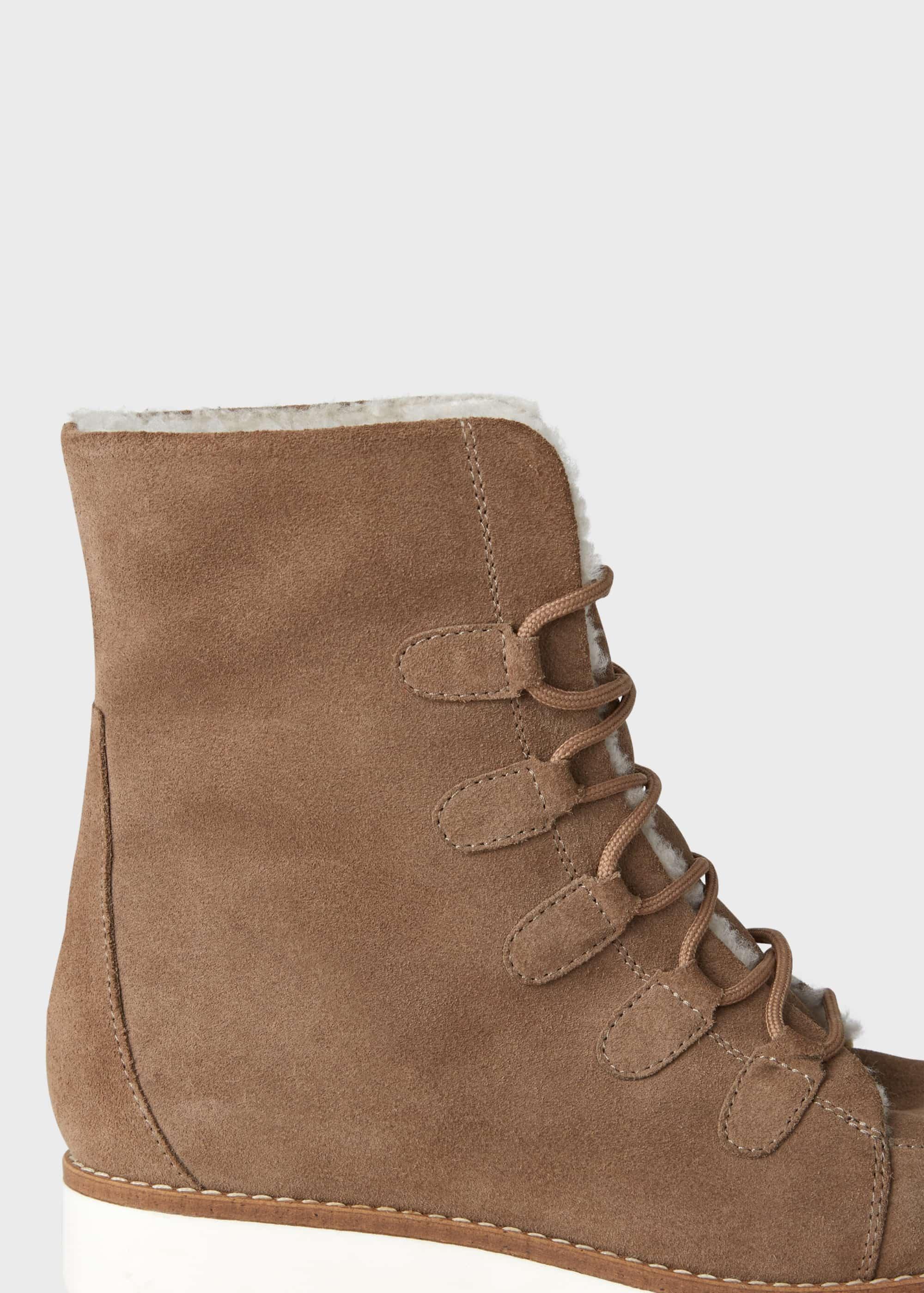 Brooklyn Suede Boots, Stone, hi-res
