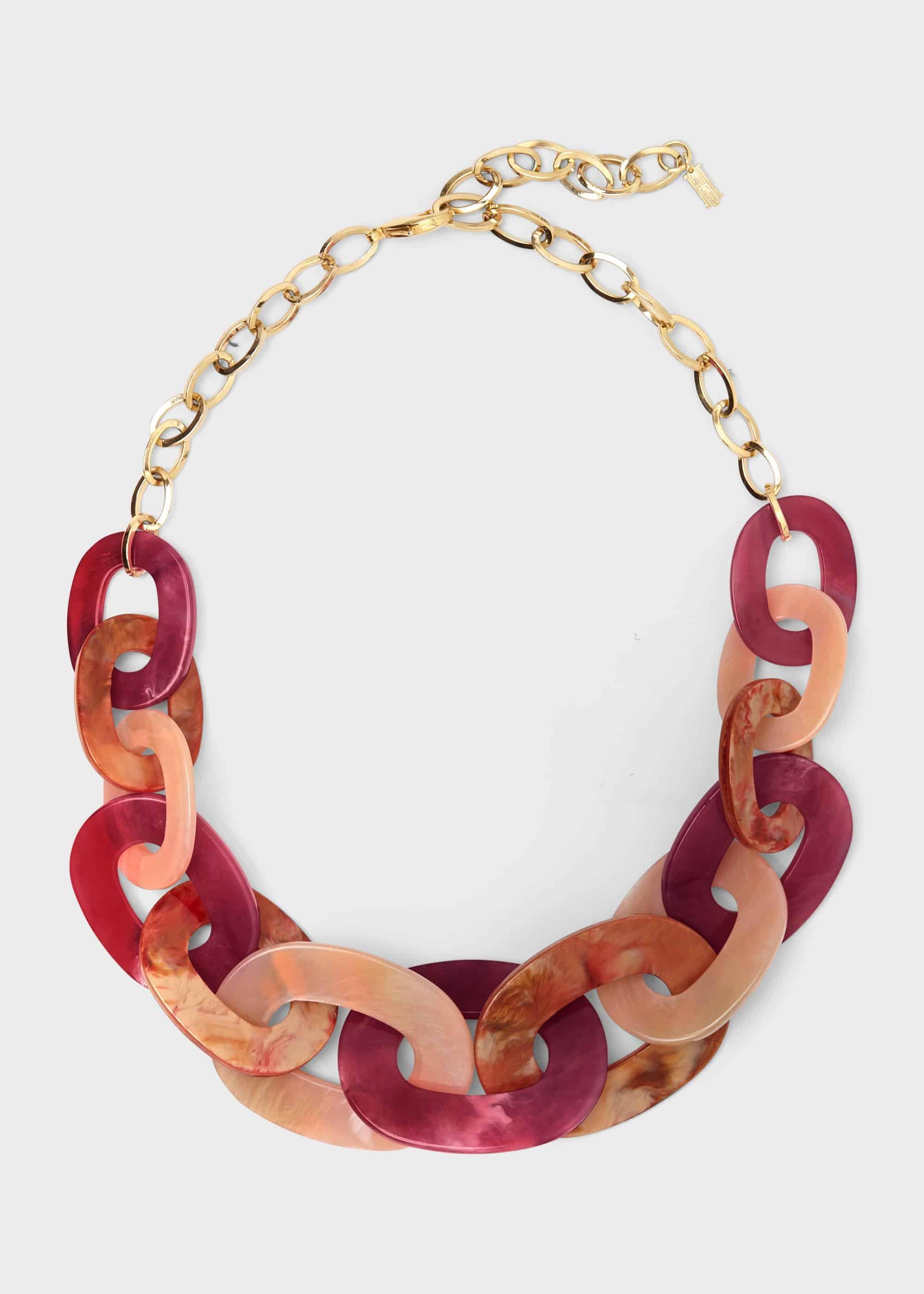 Joy Resin Necklace, Pink Multi, hi-res