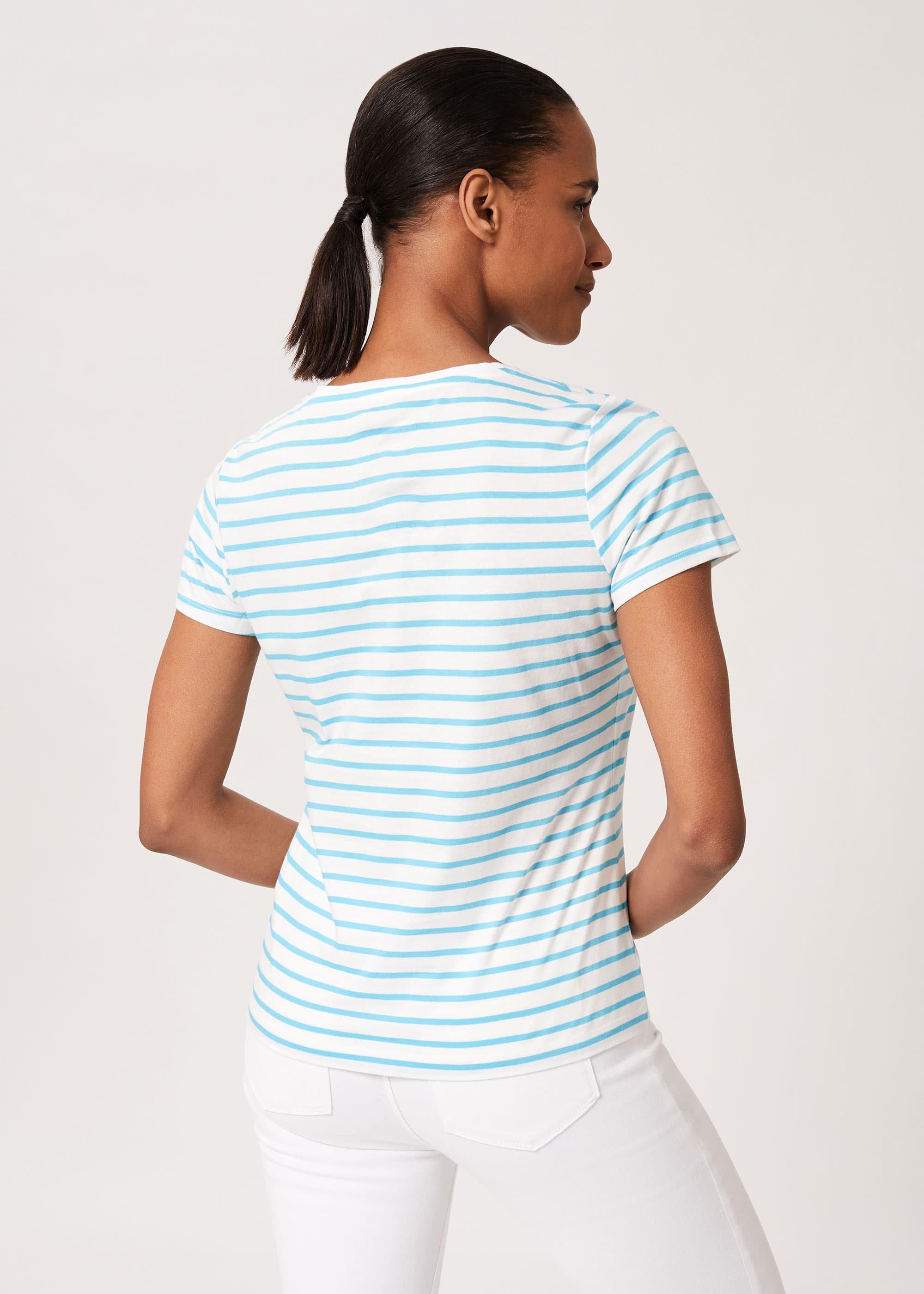 Pixie Embroidered T-Shirt, Azure Blue, hi-res