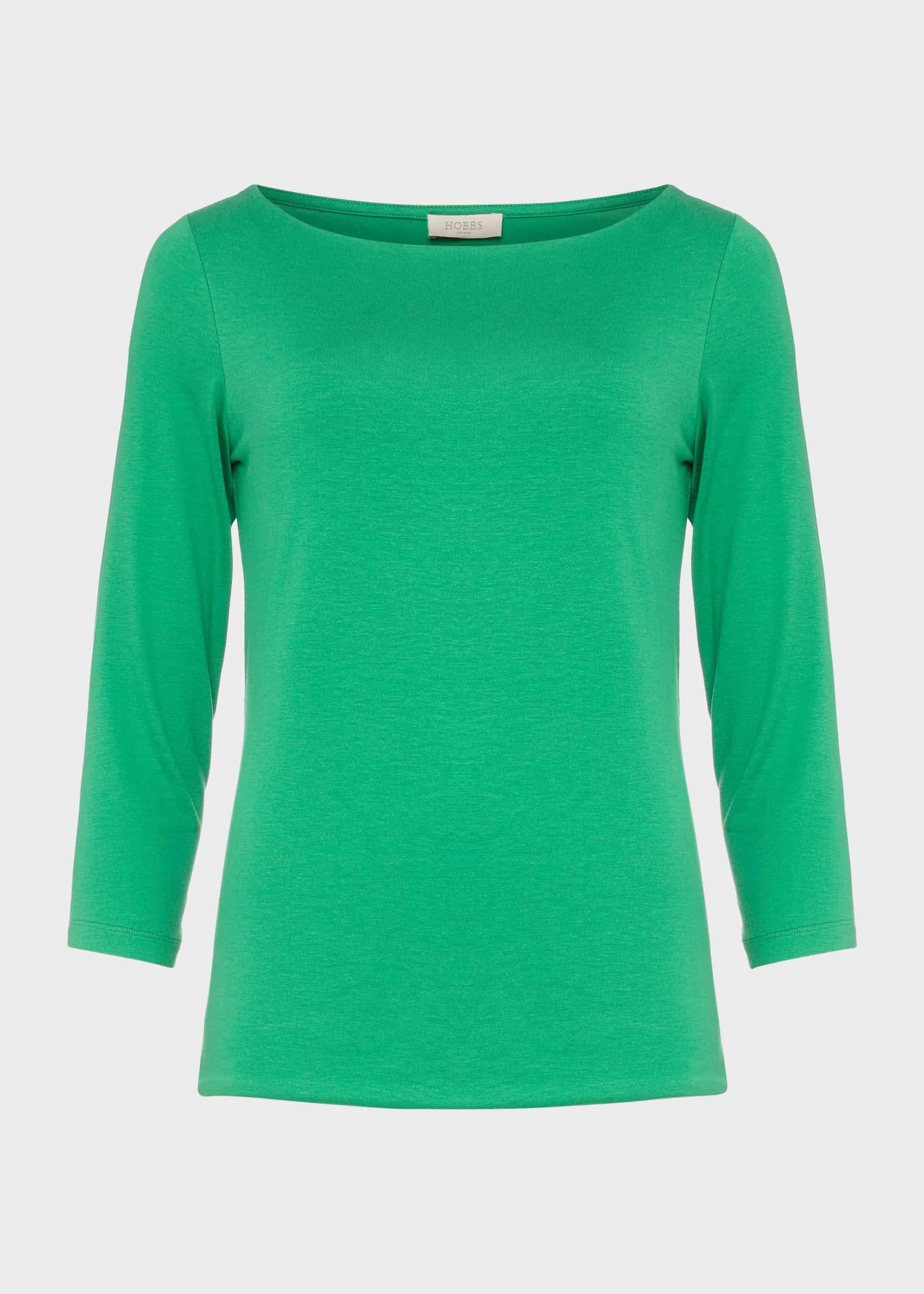 Sonya Double Fronted Top, Apple Green, hi-res