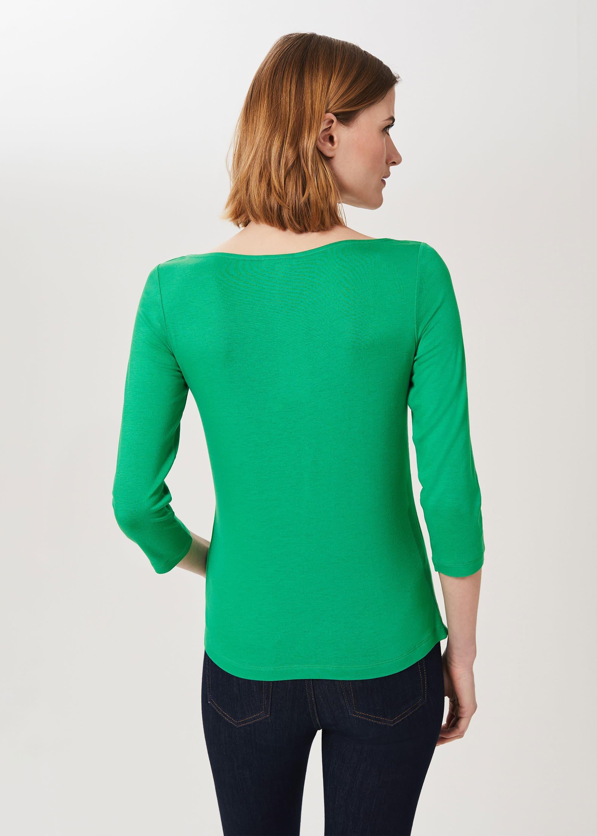 Sonya Double Fronted Top, Apple Green, hi-res