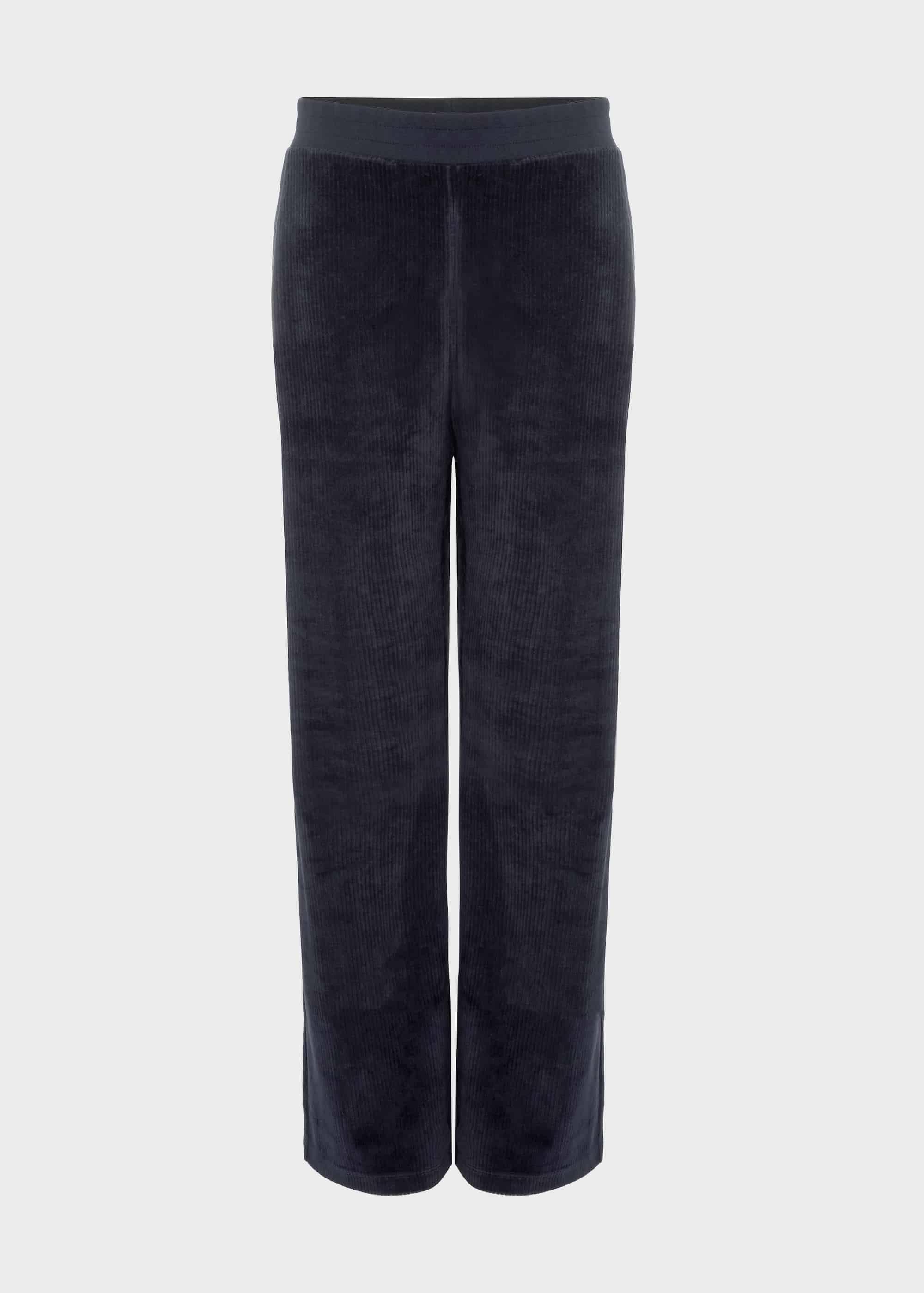 Erin Velvet Trouser, Midnight Navy, hi-res