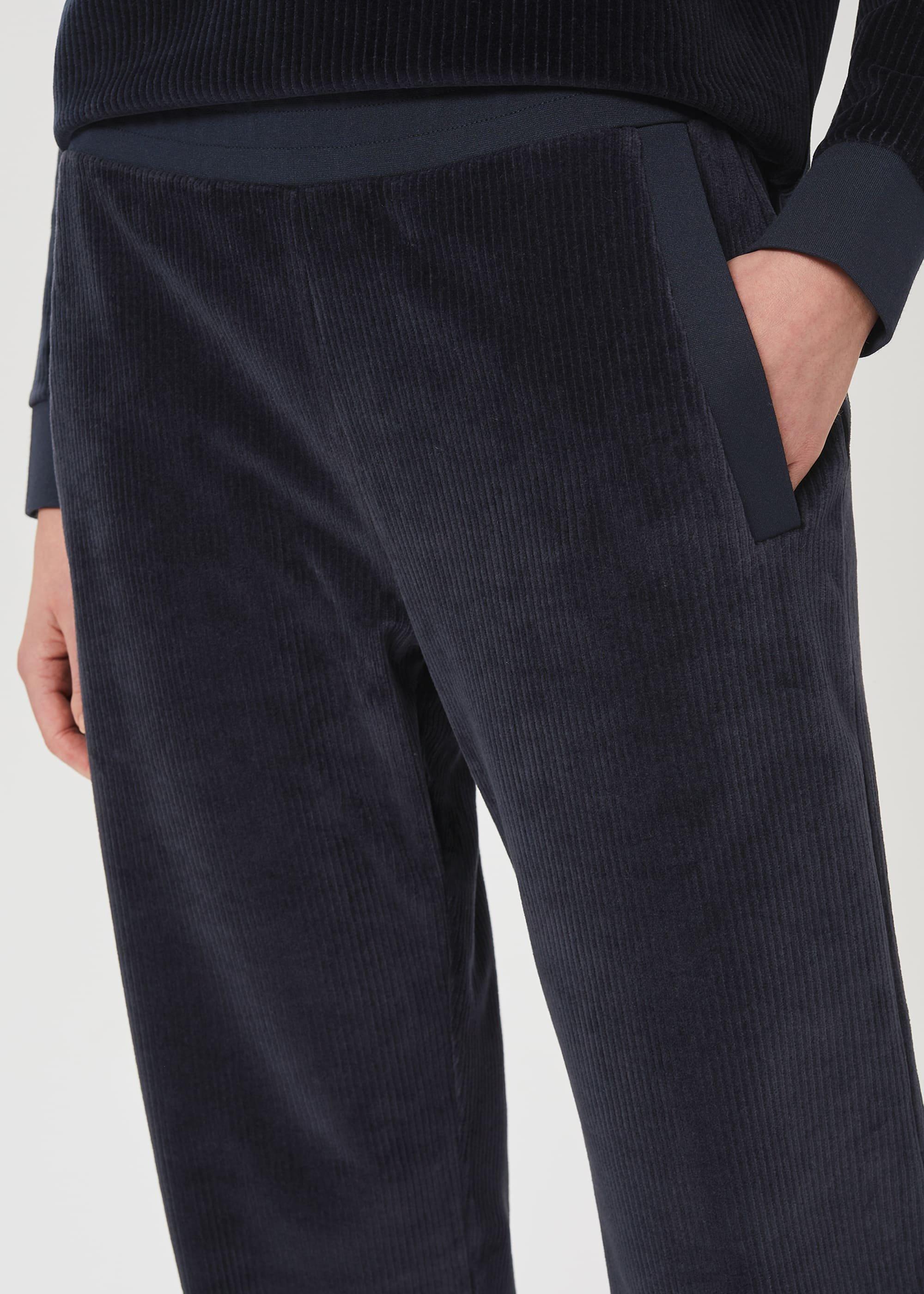Erin Velvet Trouser, Midnight Navy, hi-res