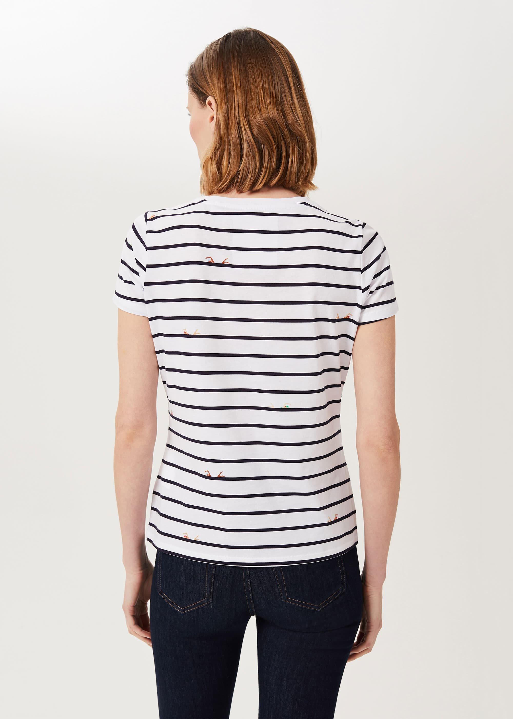 Pixie Cotton Printed T-Shirt, White Multi, hi-res