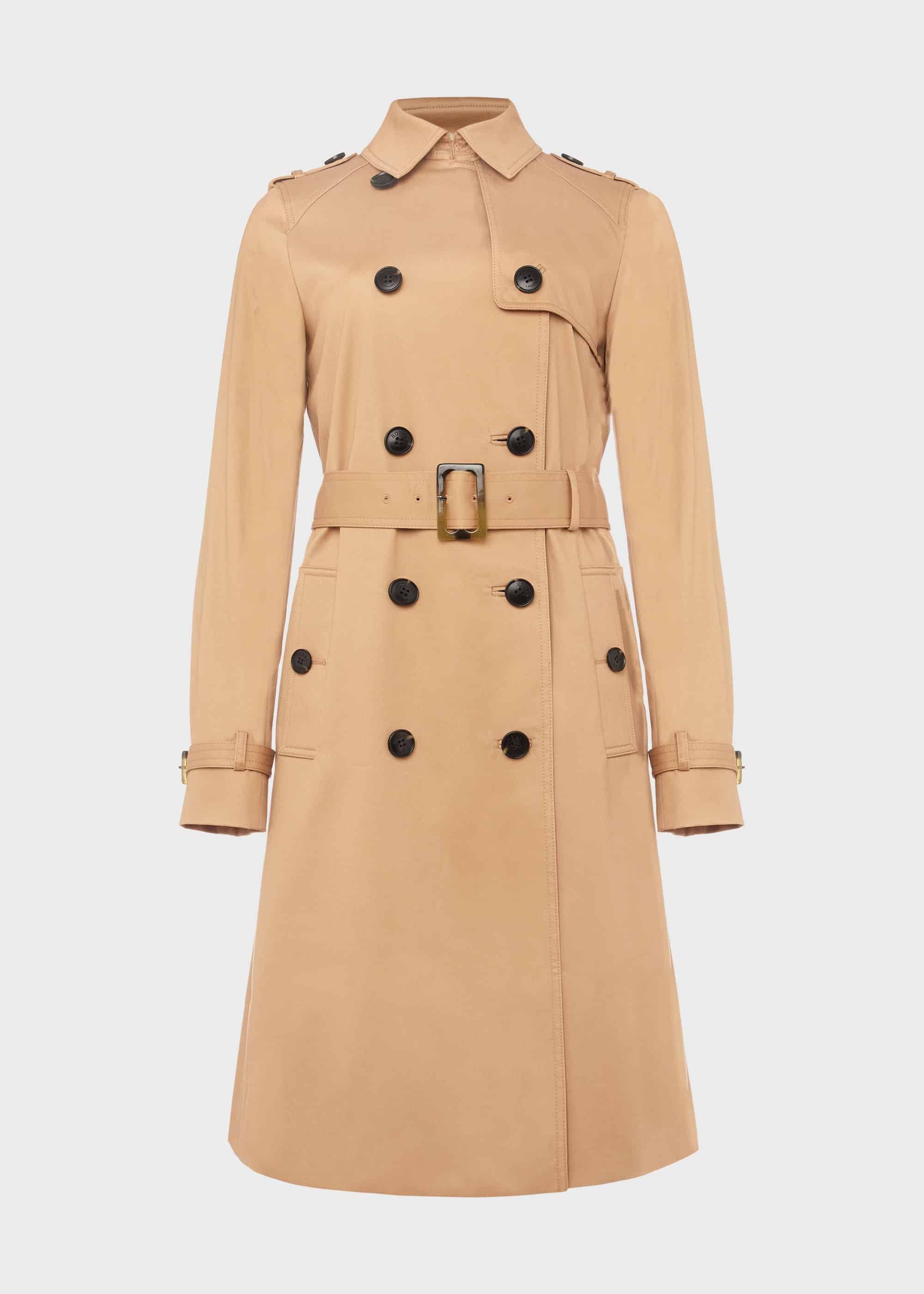 Finley Water Resistant Trench Coat, Fawn Beige, hi-res
