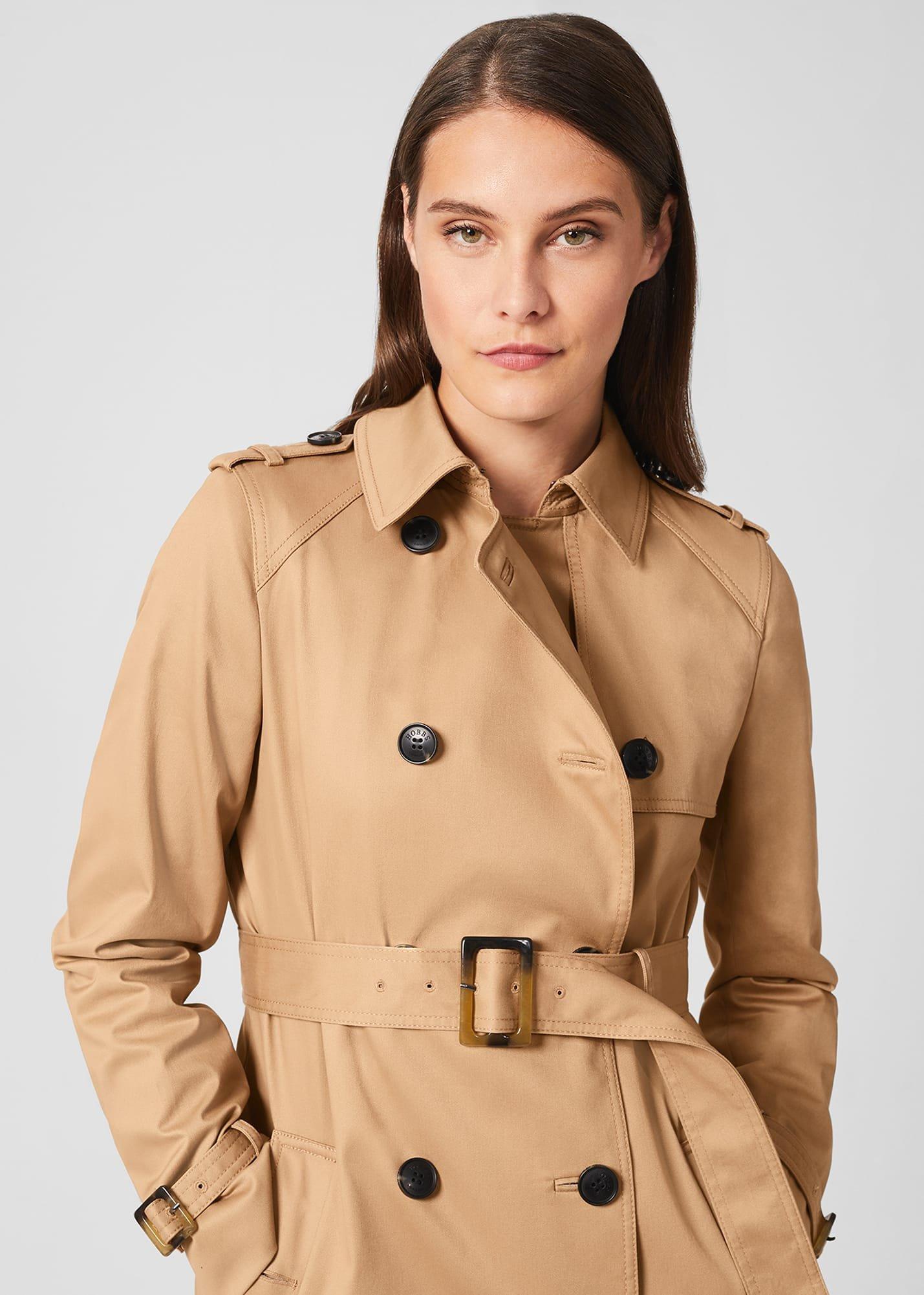 Finley Water Resistant Trench Coat, Fawn Beige, hi-res