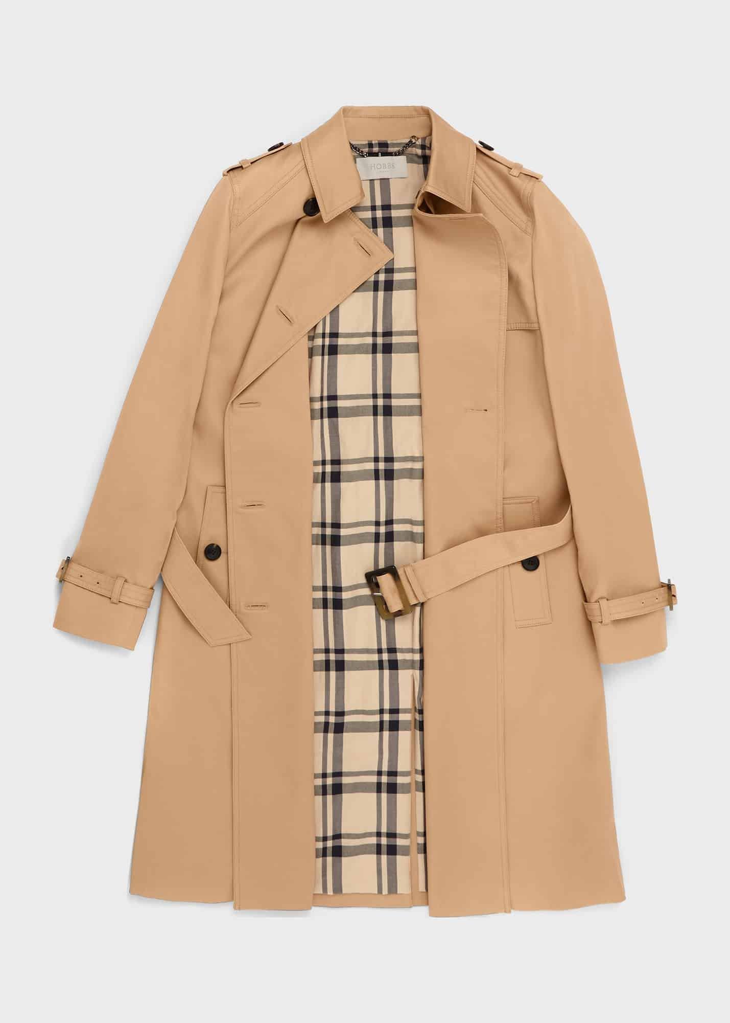Finley Water Resistant Trench Coat, Fawn Beige, hi-res