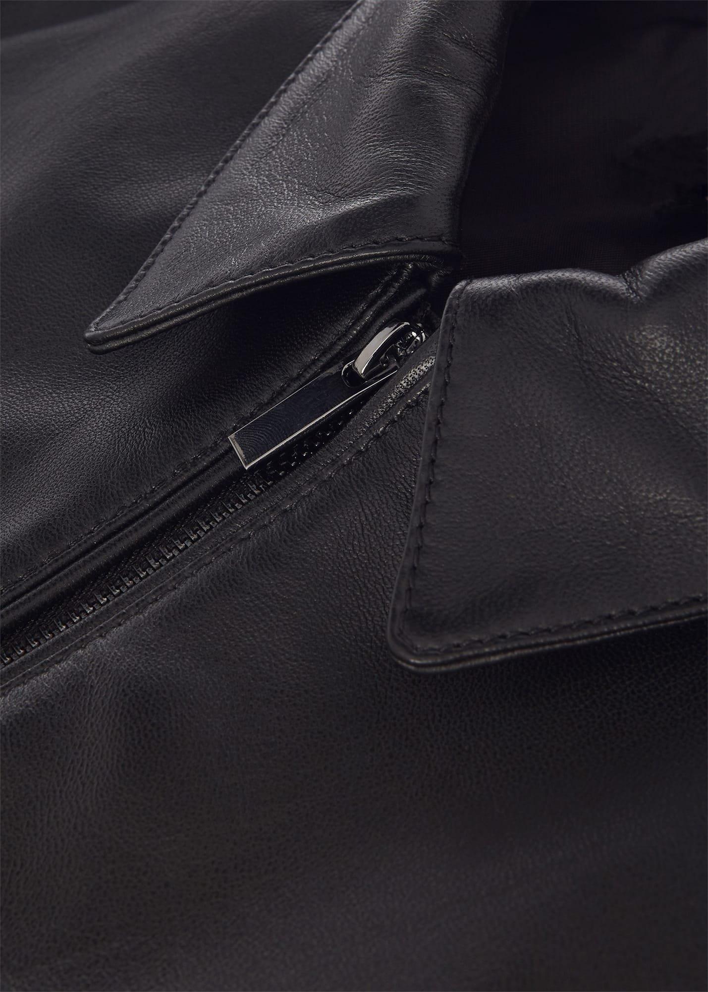 Elise Leather Jacket , Black, hi-res