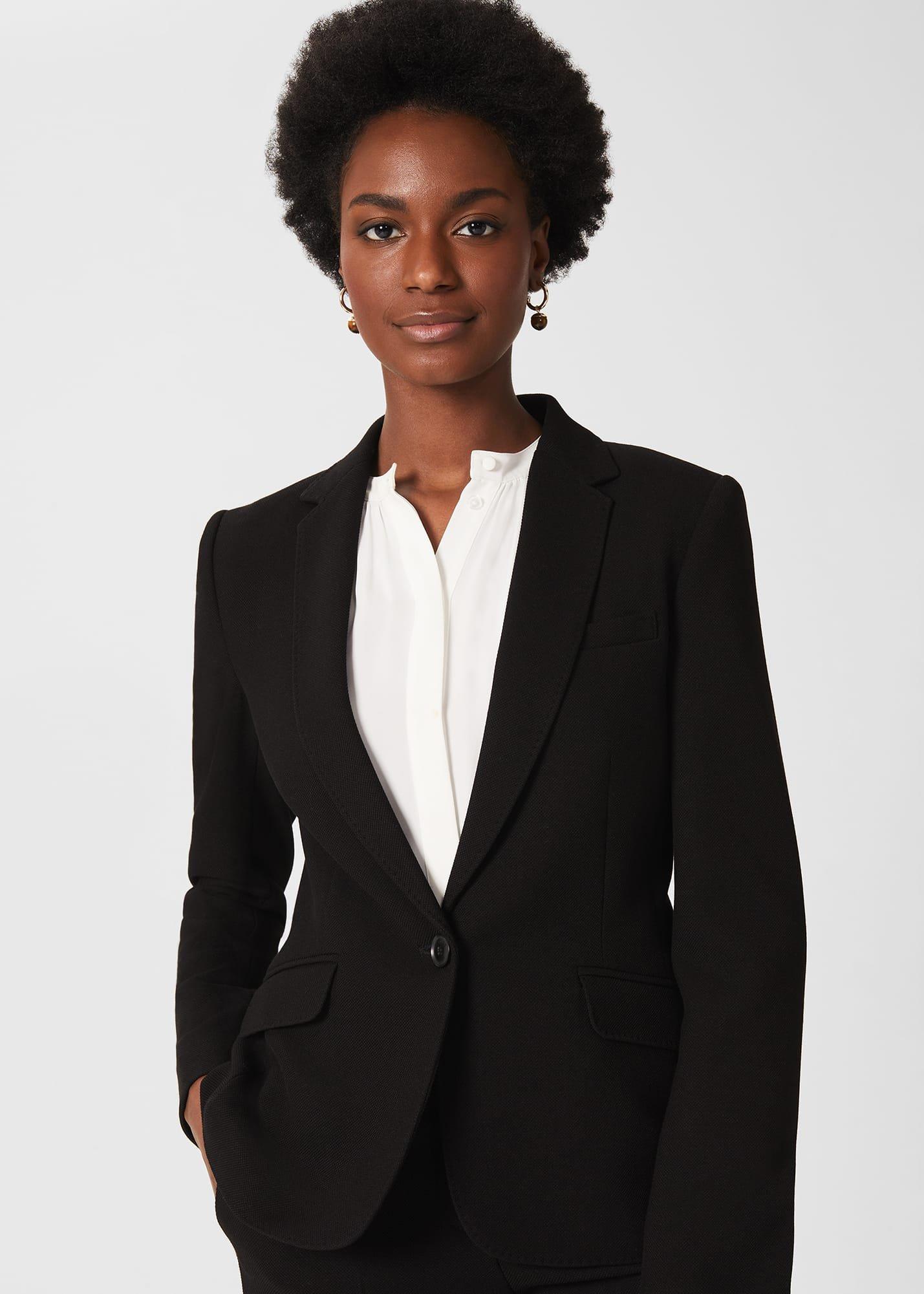 Ophelia Jacket With Stretch, Black, hi-res
