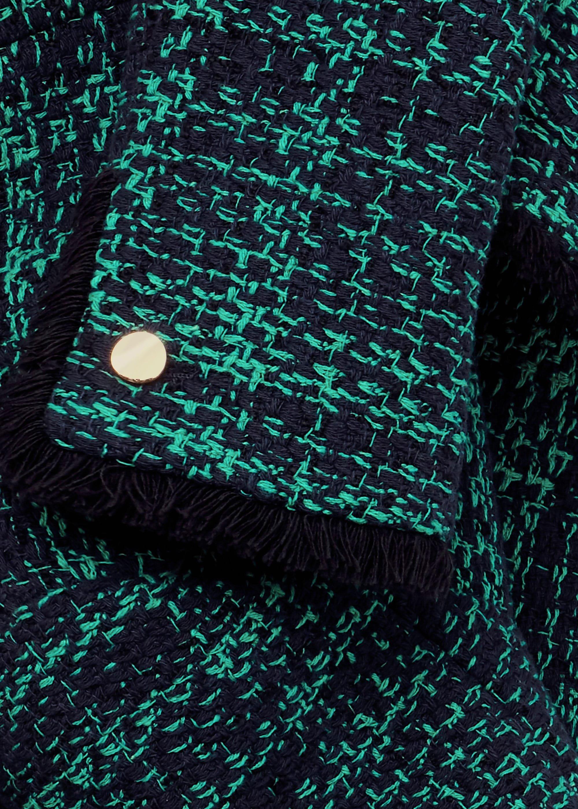 Rosa Tweed Jacket , Navy Apple Grn, hi-res