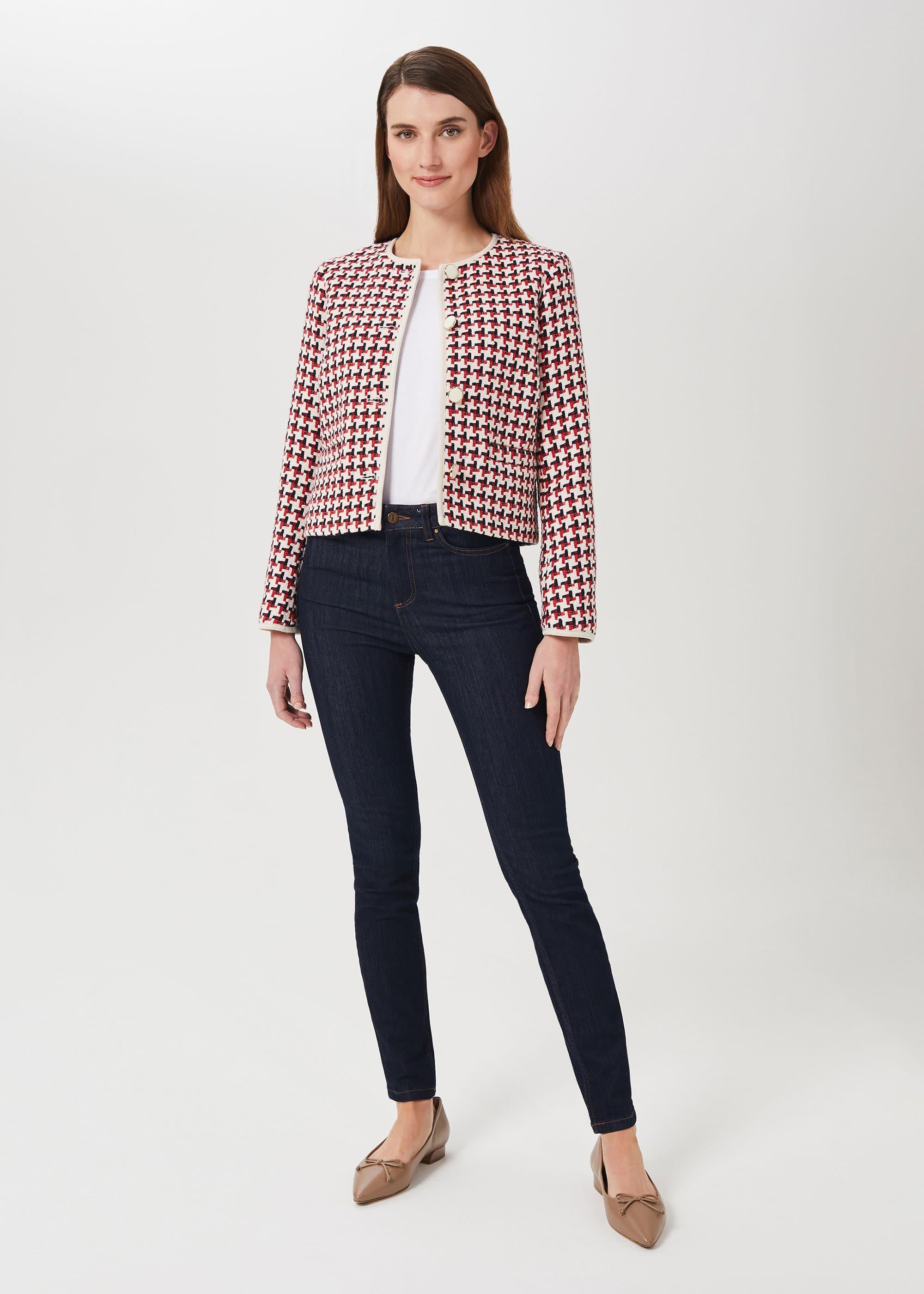 Tafara Tweed Jacket, Red Multi, hi-res