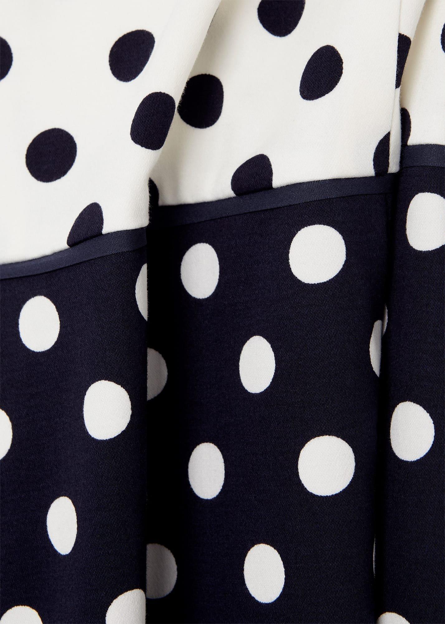 Fiona Spot Shift Dress, Navy Ivory, hi-res