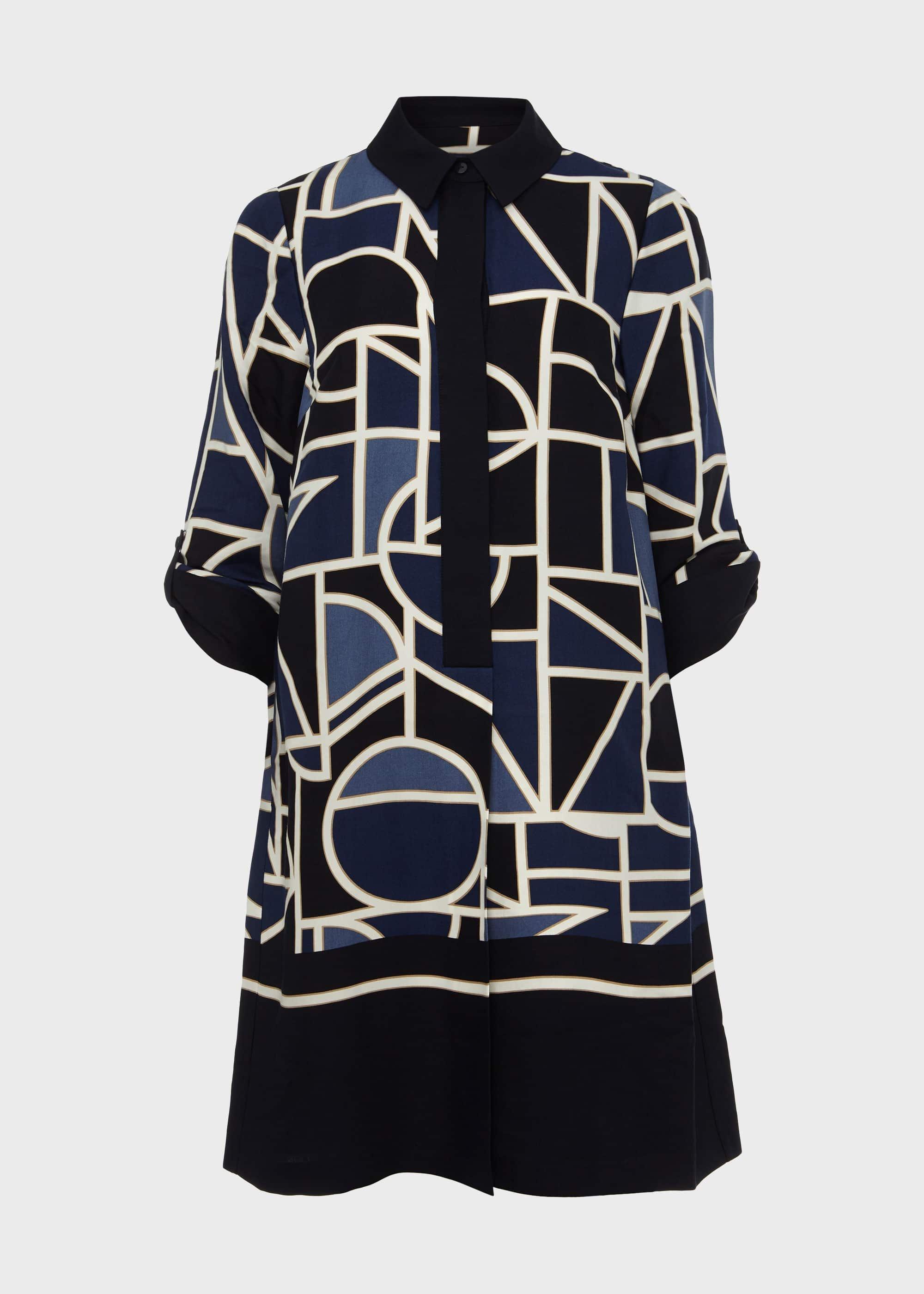 Marci Tunic Dress, Blue Multi, hi-res