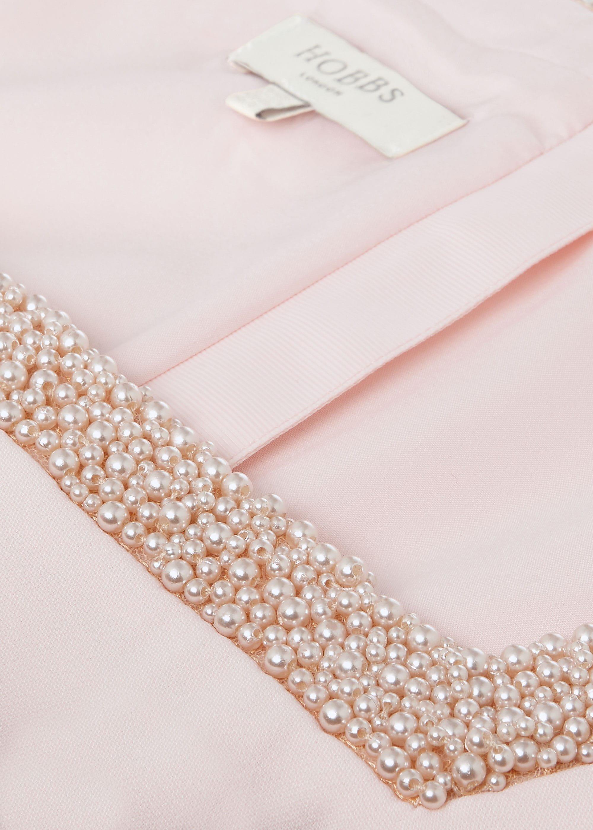 Miranda Shift Beaded Dress, Pink, hi-res