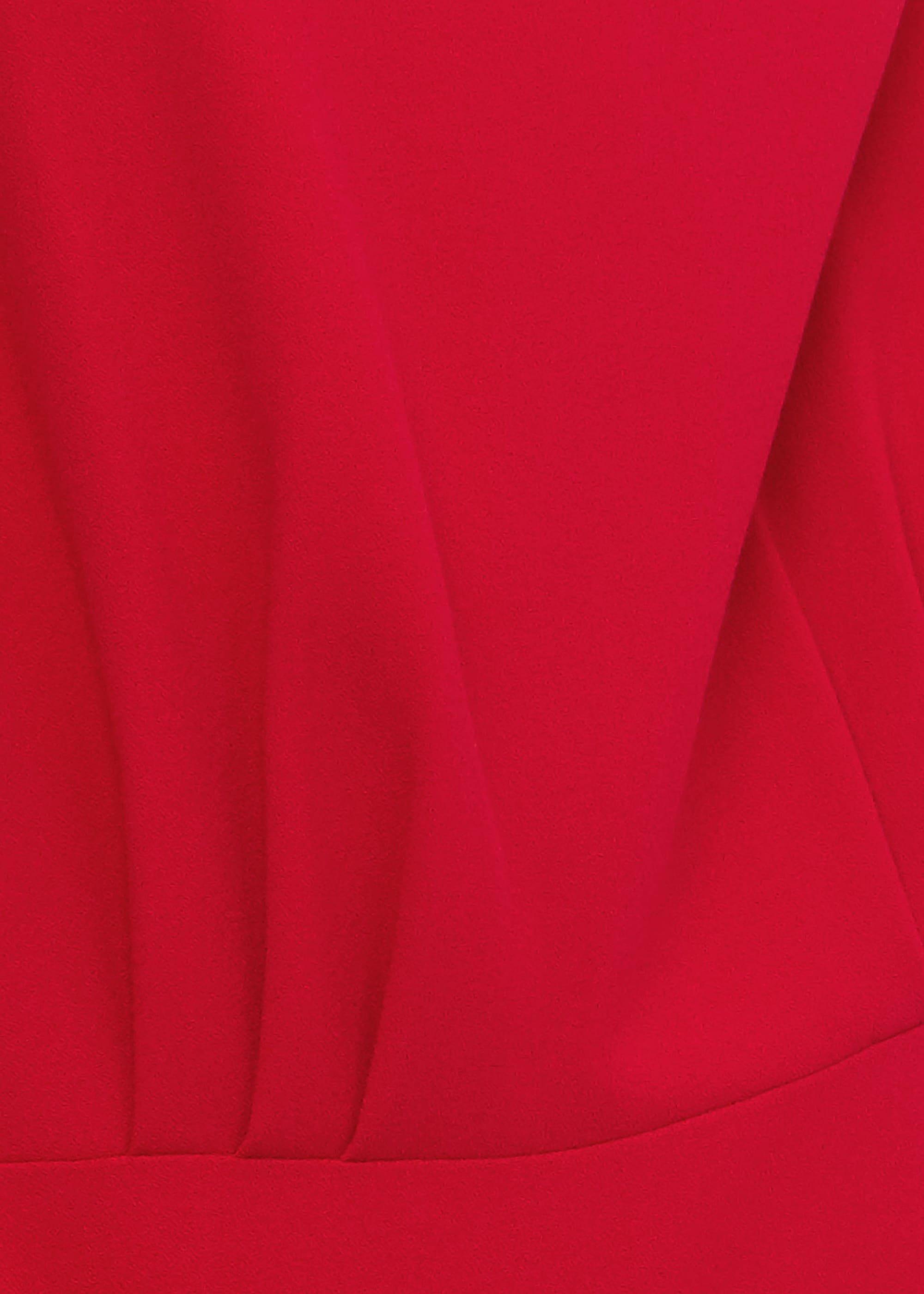 Eloise Crepe Midi Dress, Poppy Red, hi-res