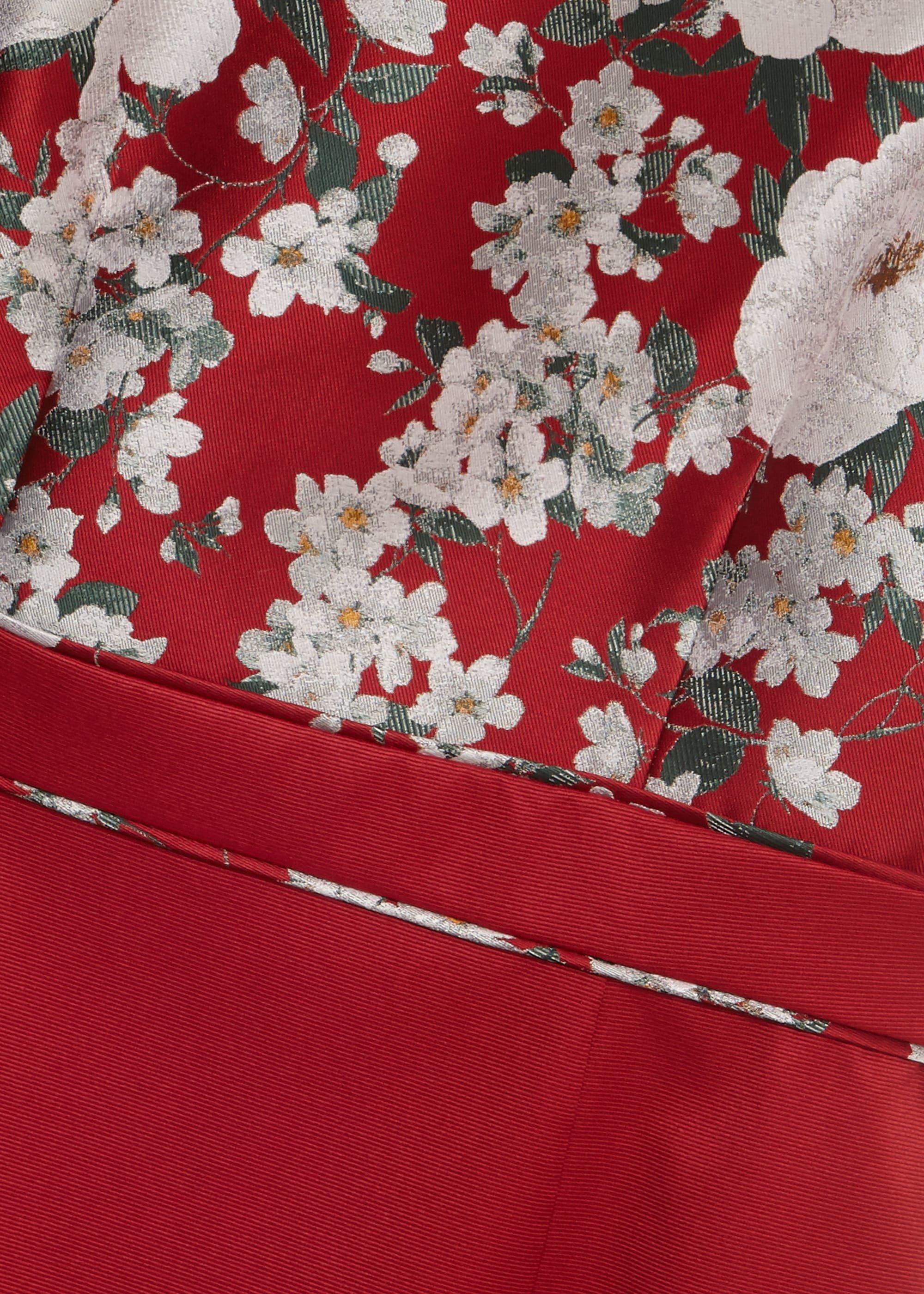 Dora Jacquard Shift Dress, Red Multi, hi-res