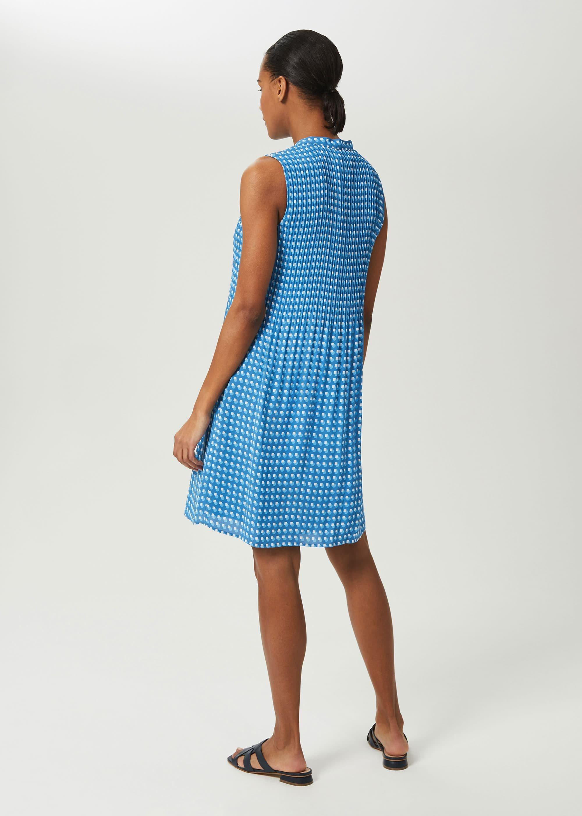 Calla Geometric Dress, Blue Multi, hi-res