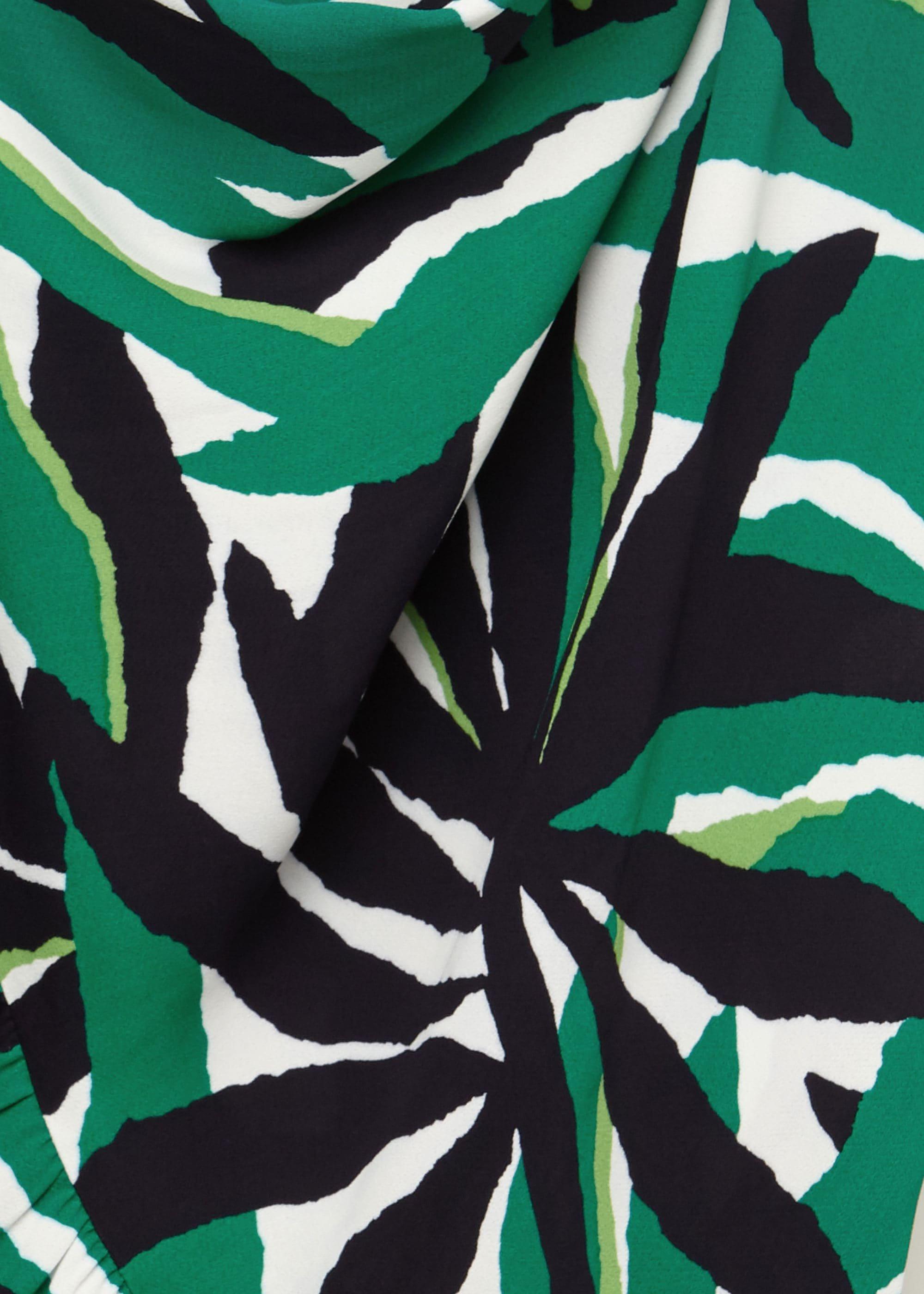 Laurenza Printed Midi Dress, Green Multi, hi-res