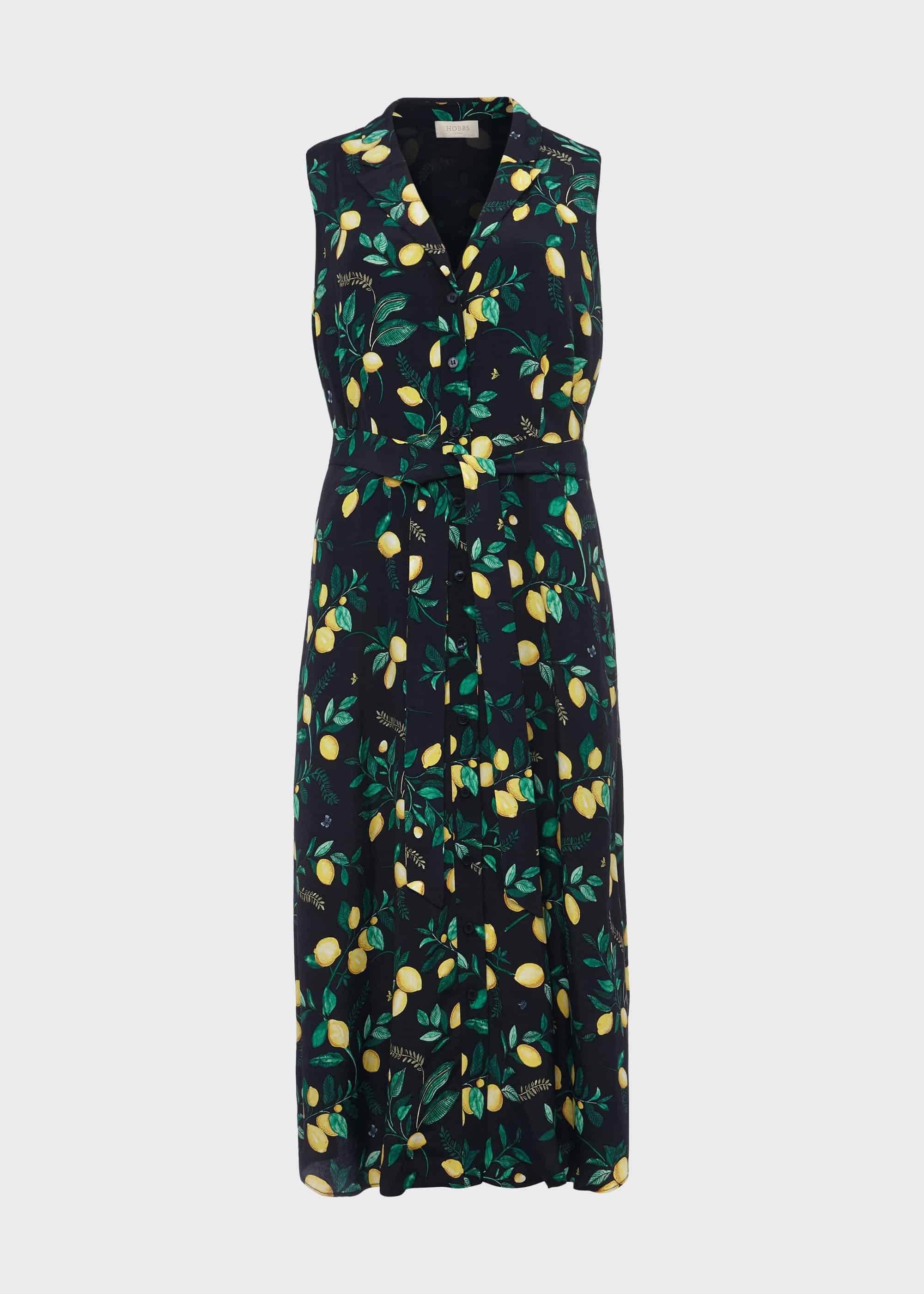 Carina Printed Midi Dress, Navy Multi, hi-res