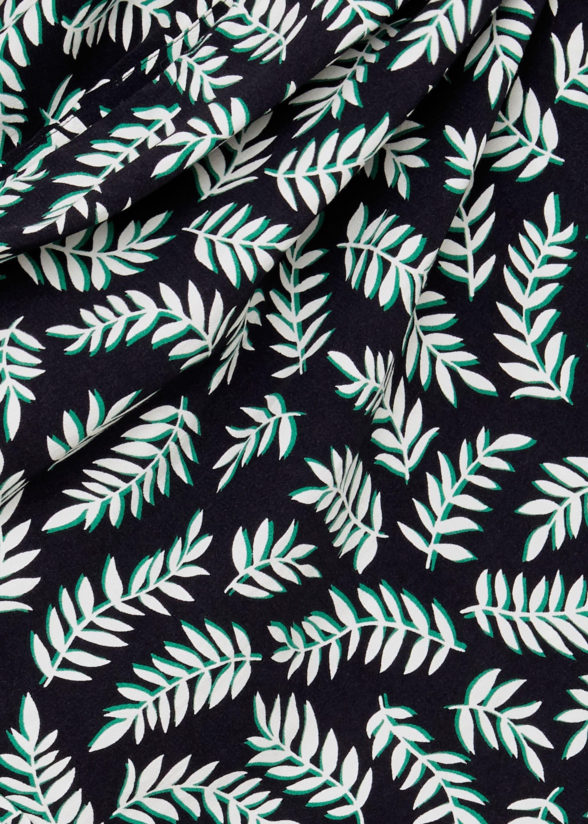 Tabitha Printed Dress, Navy Green Ivry, hi-res
