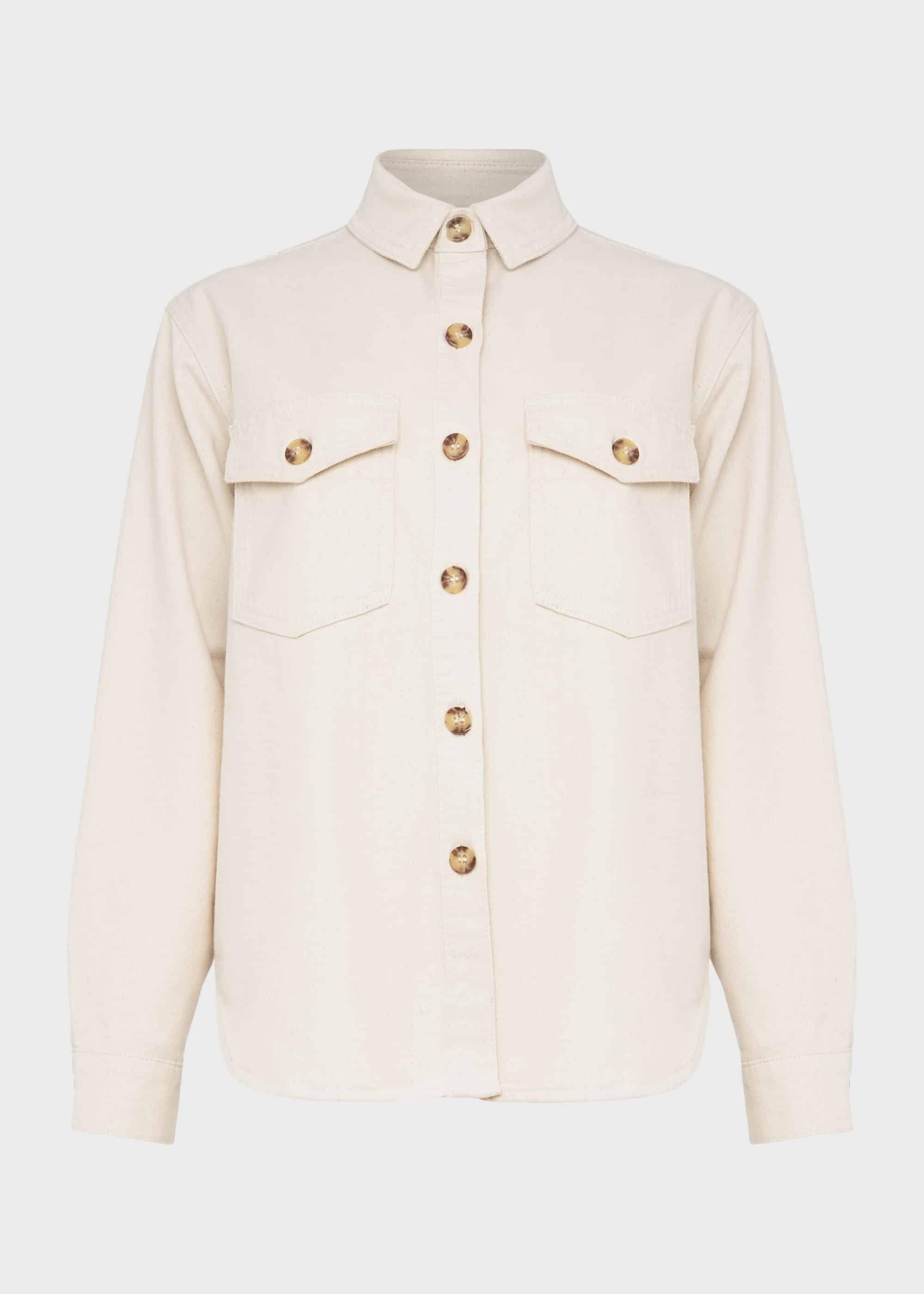 Hensely Shirt Jacket, Natural, hi-res