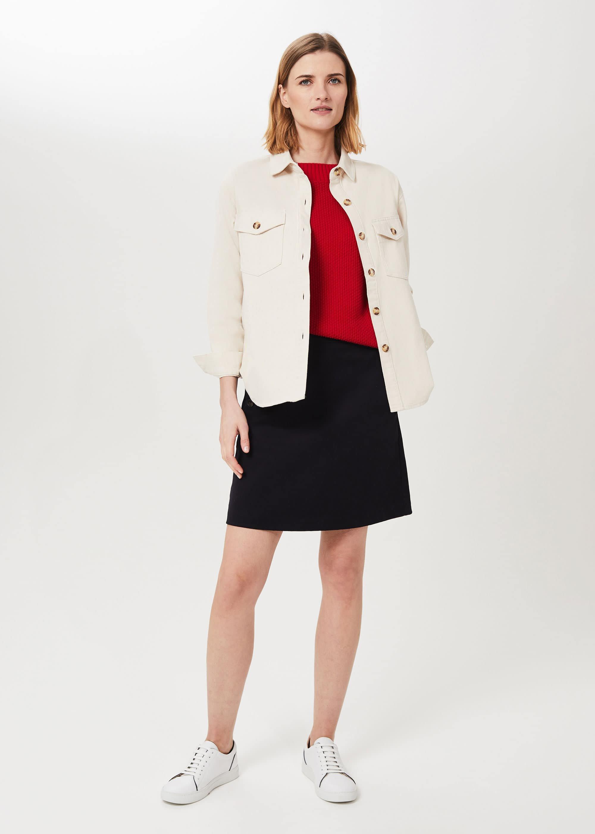 Hensely Shirt Jacket, Natural, hi-res
