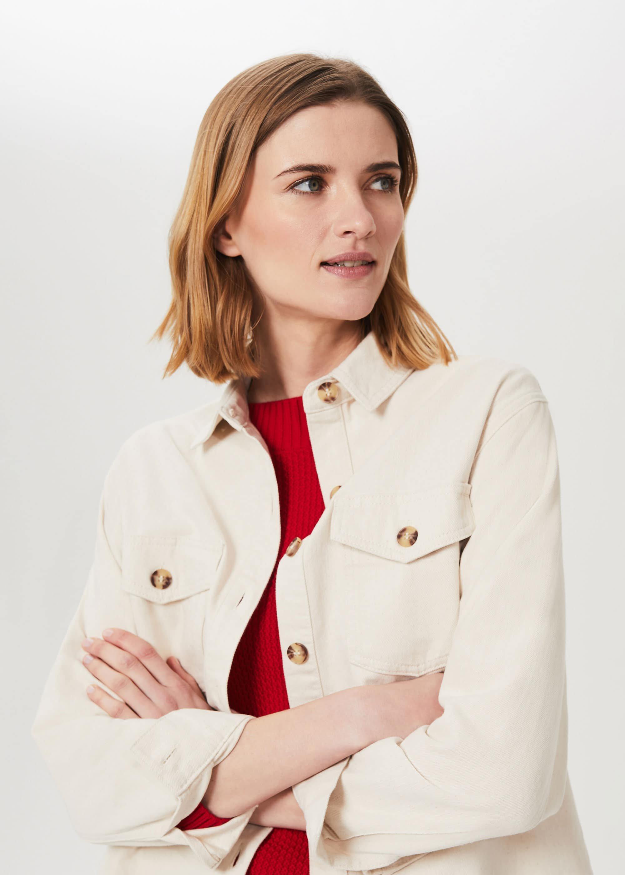Hensely Shirt Jacket, Natural, hi-res