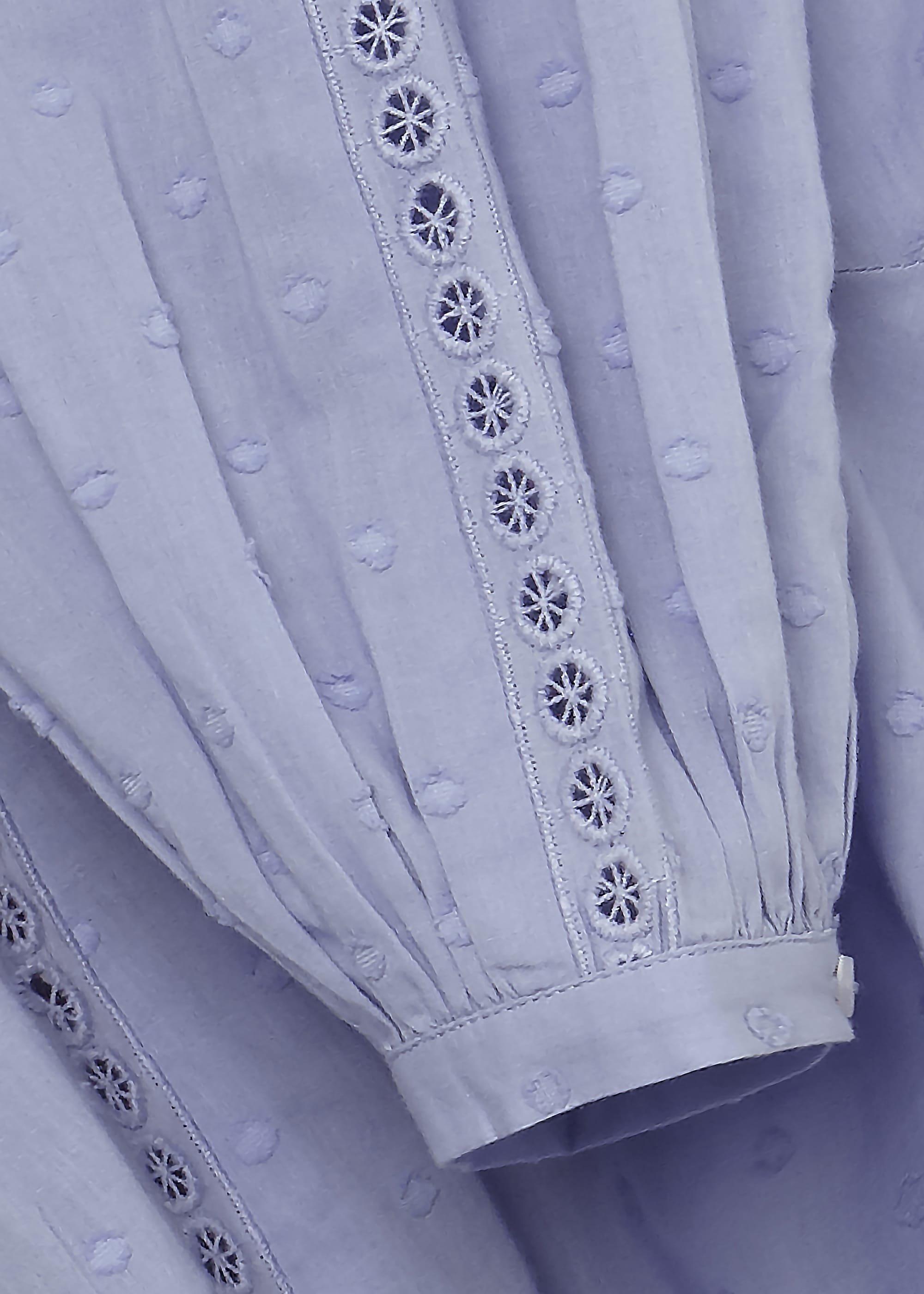 Joella Embroidered Top, Blue, hi-res